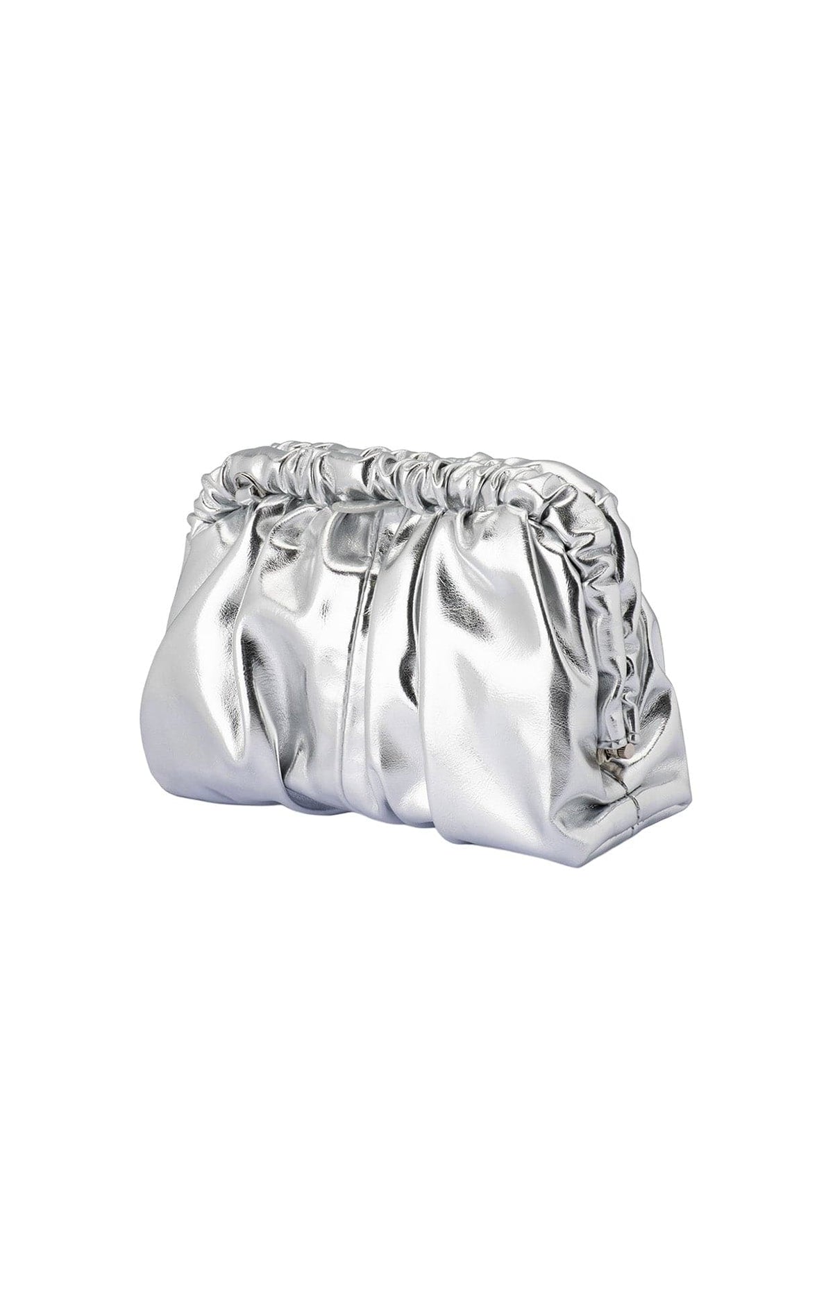 Bags OS / SILVER BETTY METALLIC CLUTCH BAG IN SILVER