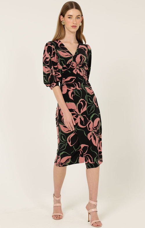 Dresses Multi Occasion ALLEGRA FAUX WRAP DRESS