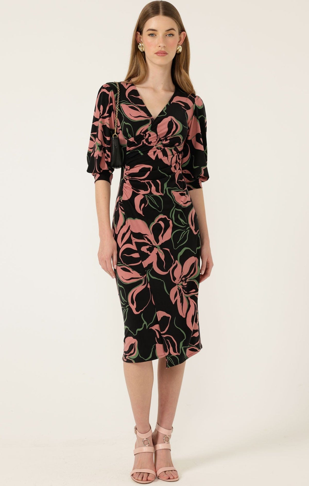 Dresses Multi Occasion ALLEGRA FAUX WRAP DRESS