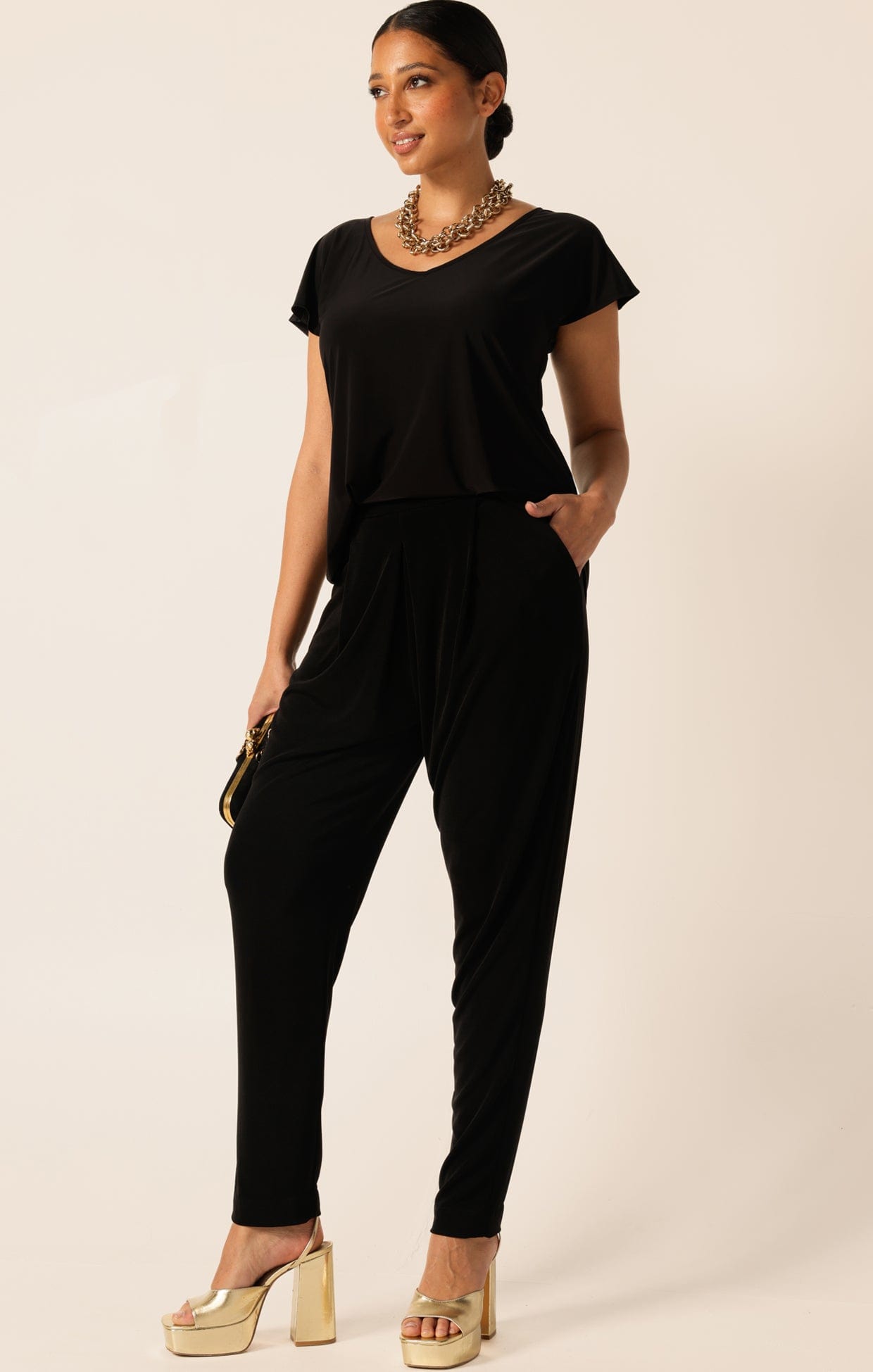 Pants Multi Occasion JERSEY DRAPE PANT
