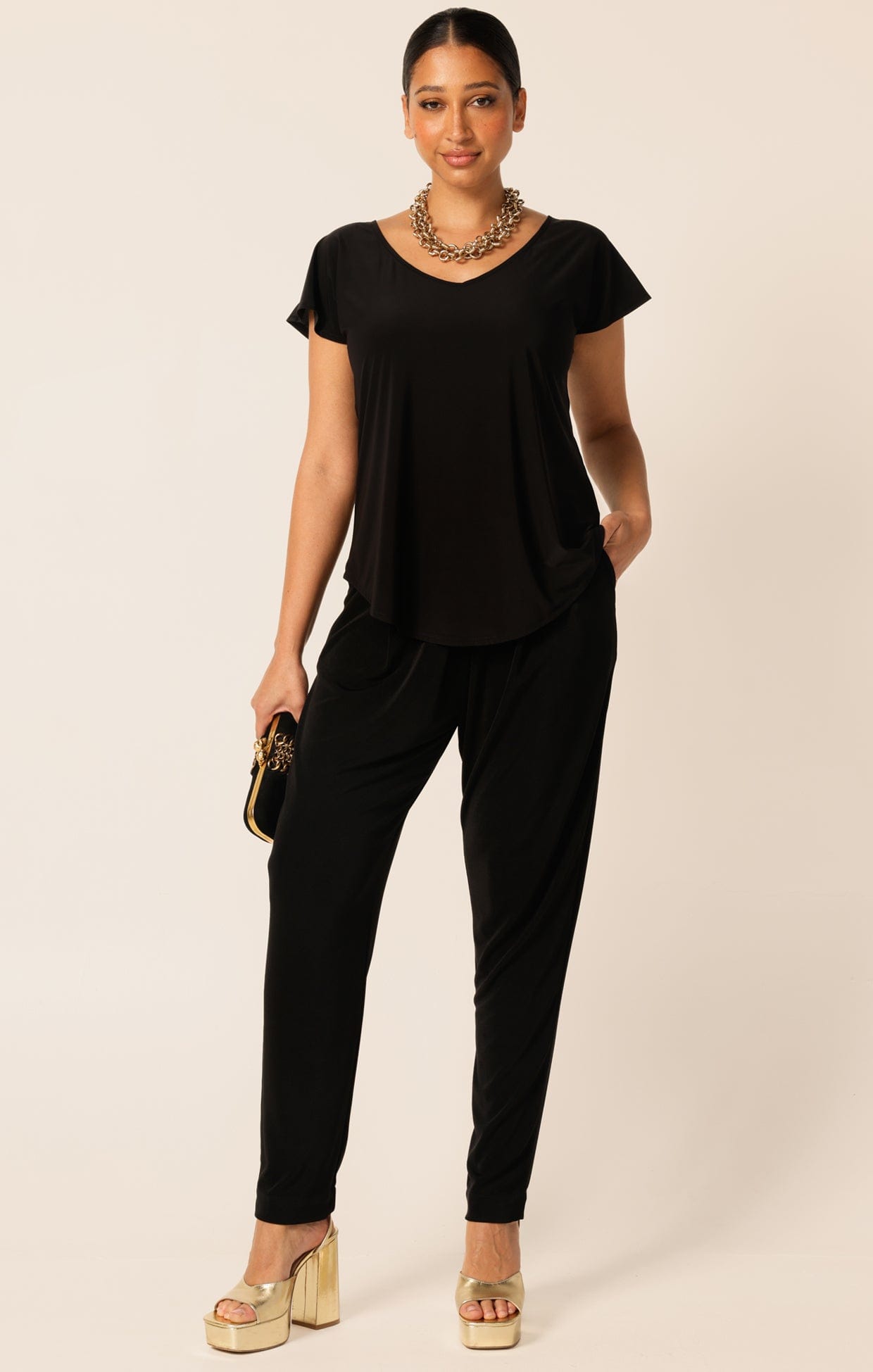 Tops Multi Occasion ANALIA TOP IN BLACK