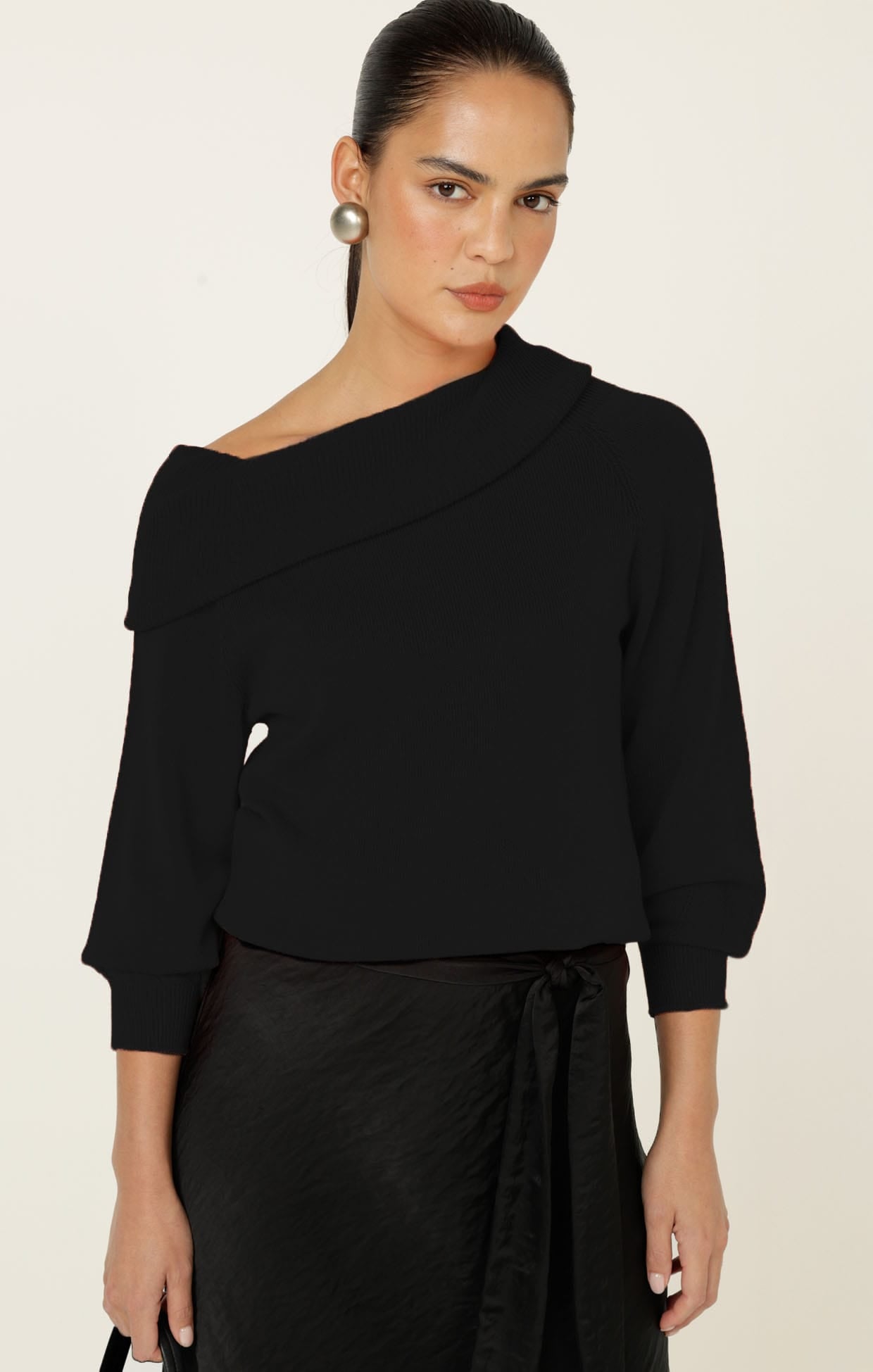 Knitwear ANDRENA KNIT TOP IN BLACK