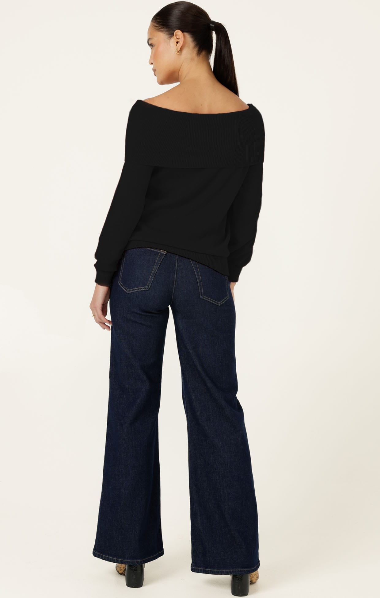 Knitwear ANDRENA KNIT TOP IN BLACK
