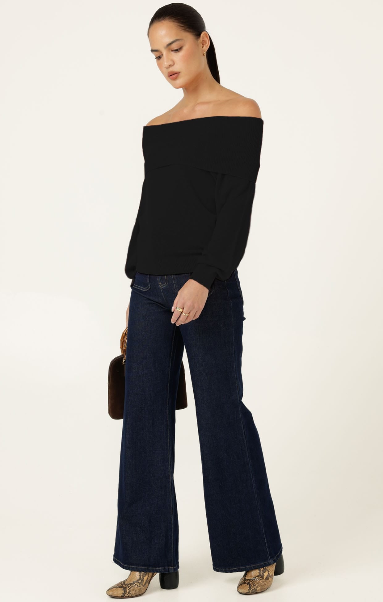 Knitwear ANDRENA KNIT TOP IN BLACK