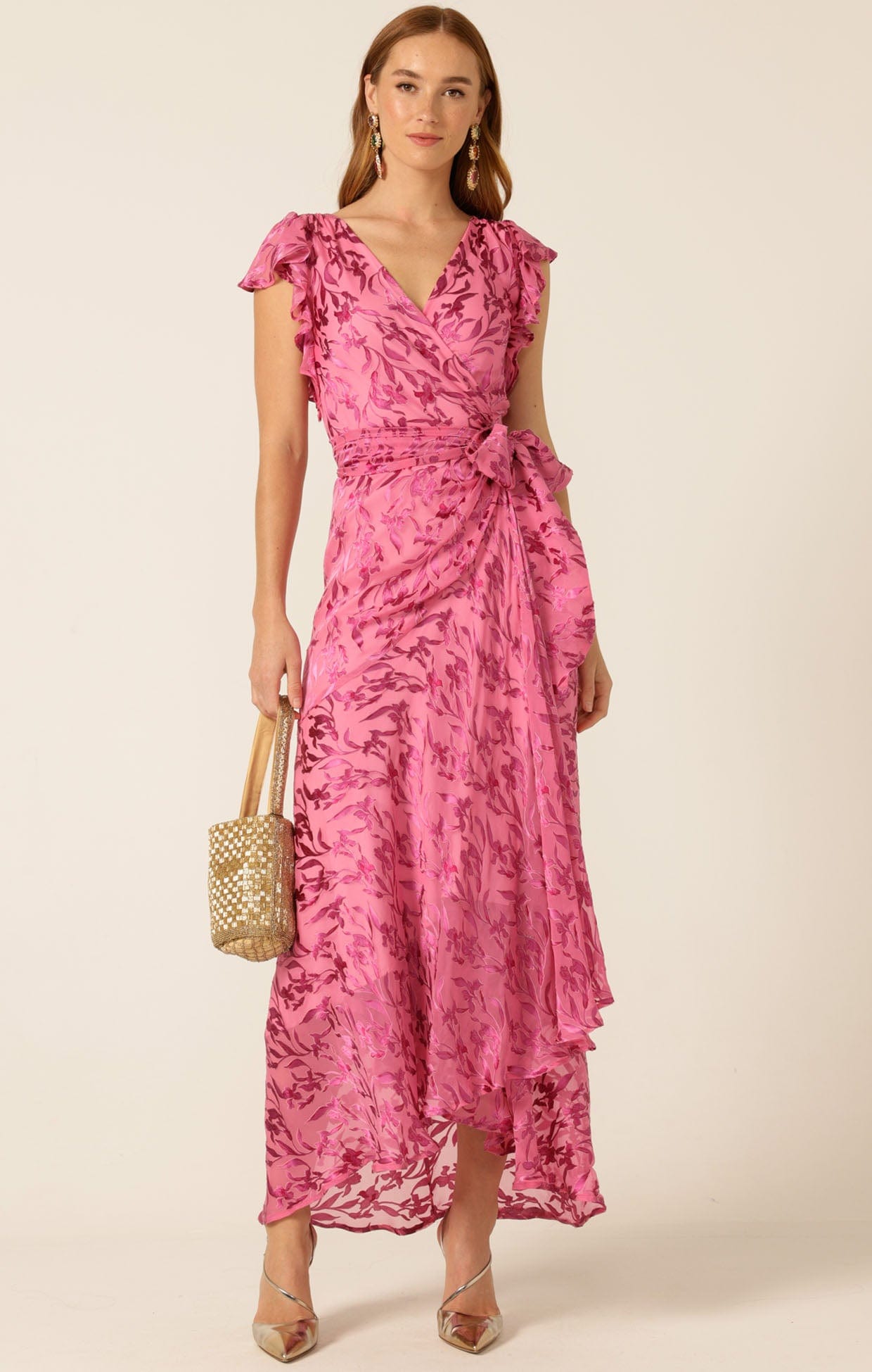 Dresses Events BELLA ROSE MAXI WRAP DRESS