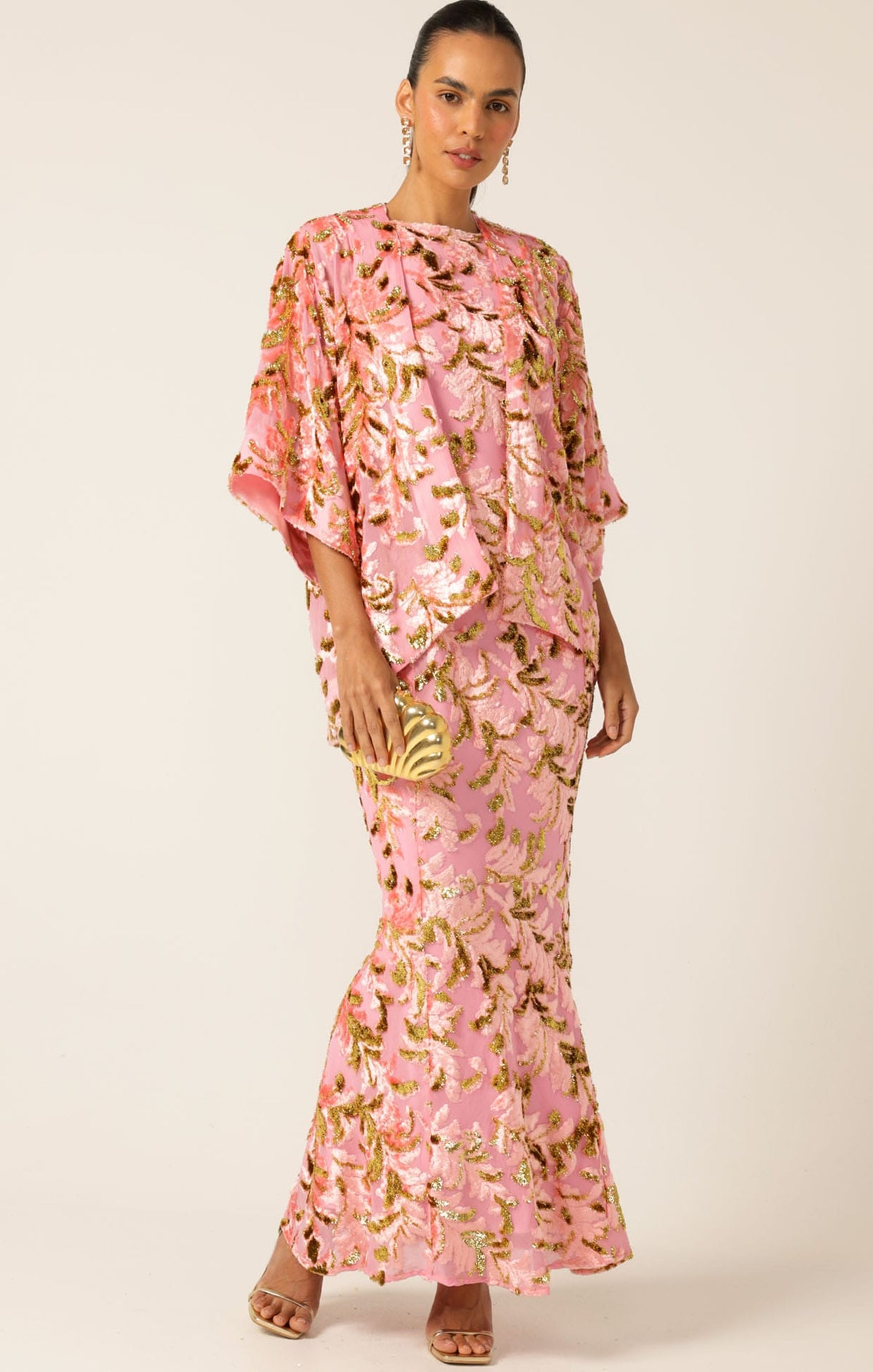 Jackets Multi Occasion BLOSSOM KIMONO PINK GOLD