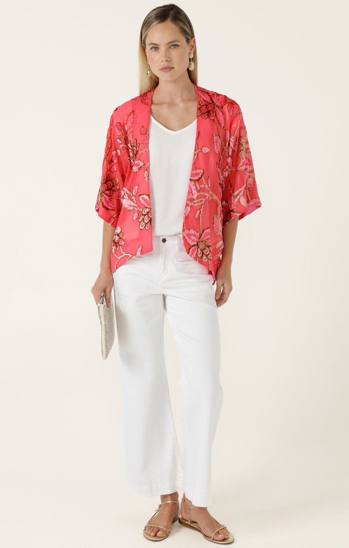 Jackets BLOSSOM KIMONO IN WATERMELON GOLD