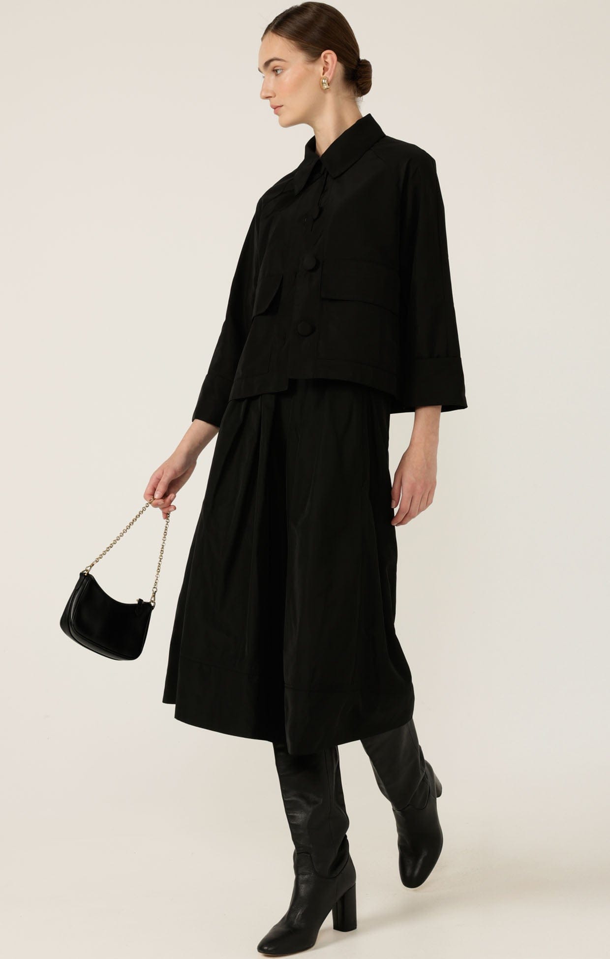 Jackets Multi Occasion BUTTON UP CROPPED JACKET