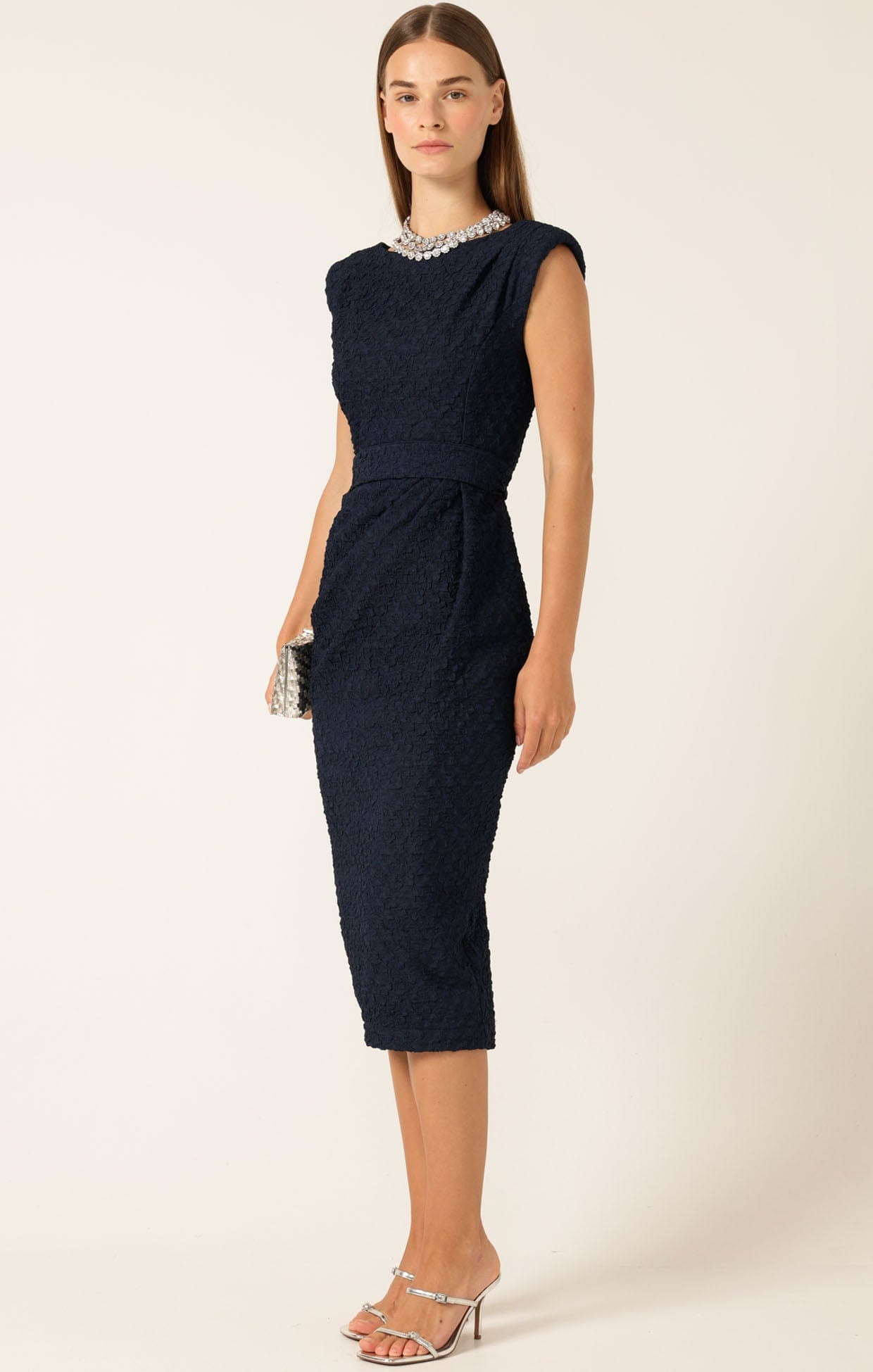 Dresses Events CELESTIAL DRESS IN NAVY