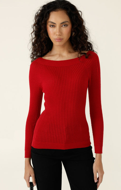 Knitwear CLAIRE KNIT IN RED