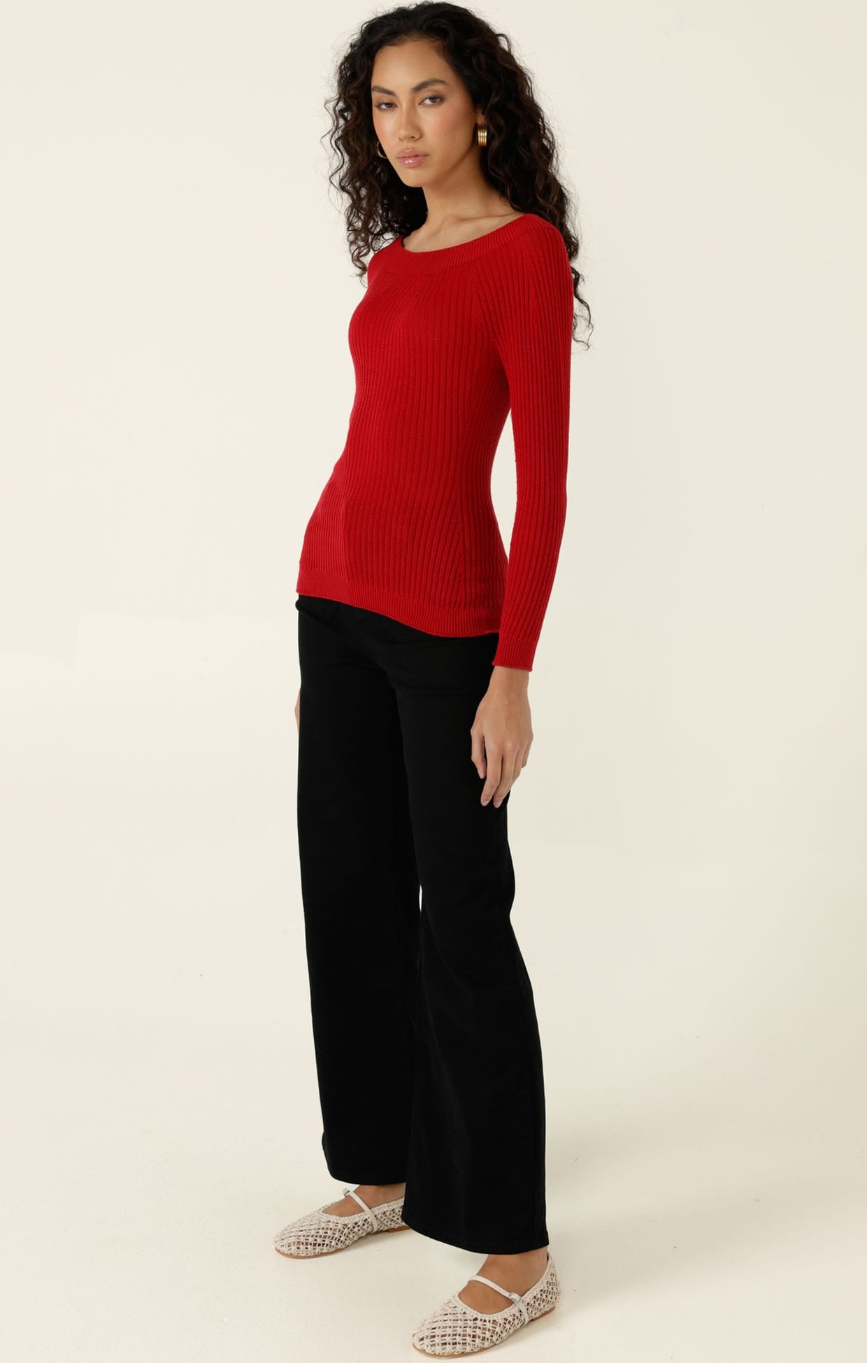 Knitwear CLAIRE KNIT IN RED