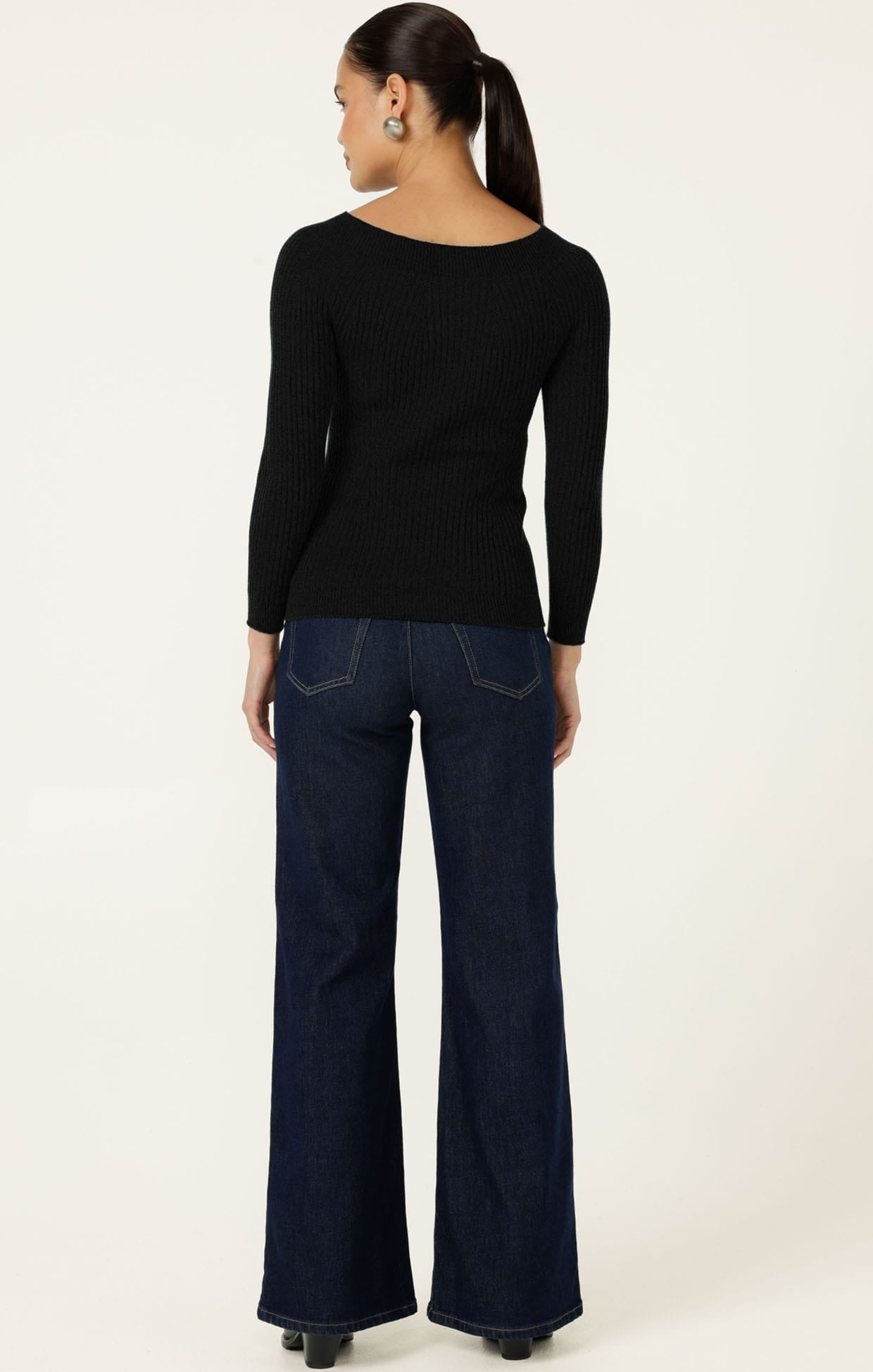 Knitwear CLAIRE KNIT IN BLACK
