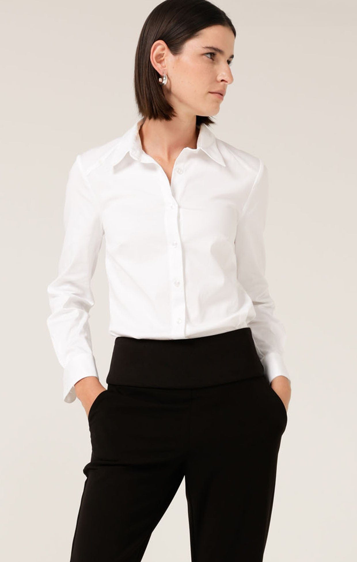 Tops Multi Occasion CLASSIC SHIRT IN WHITE