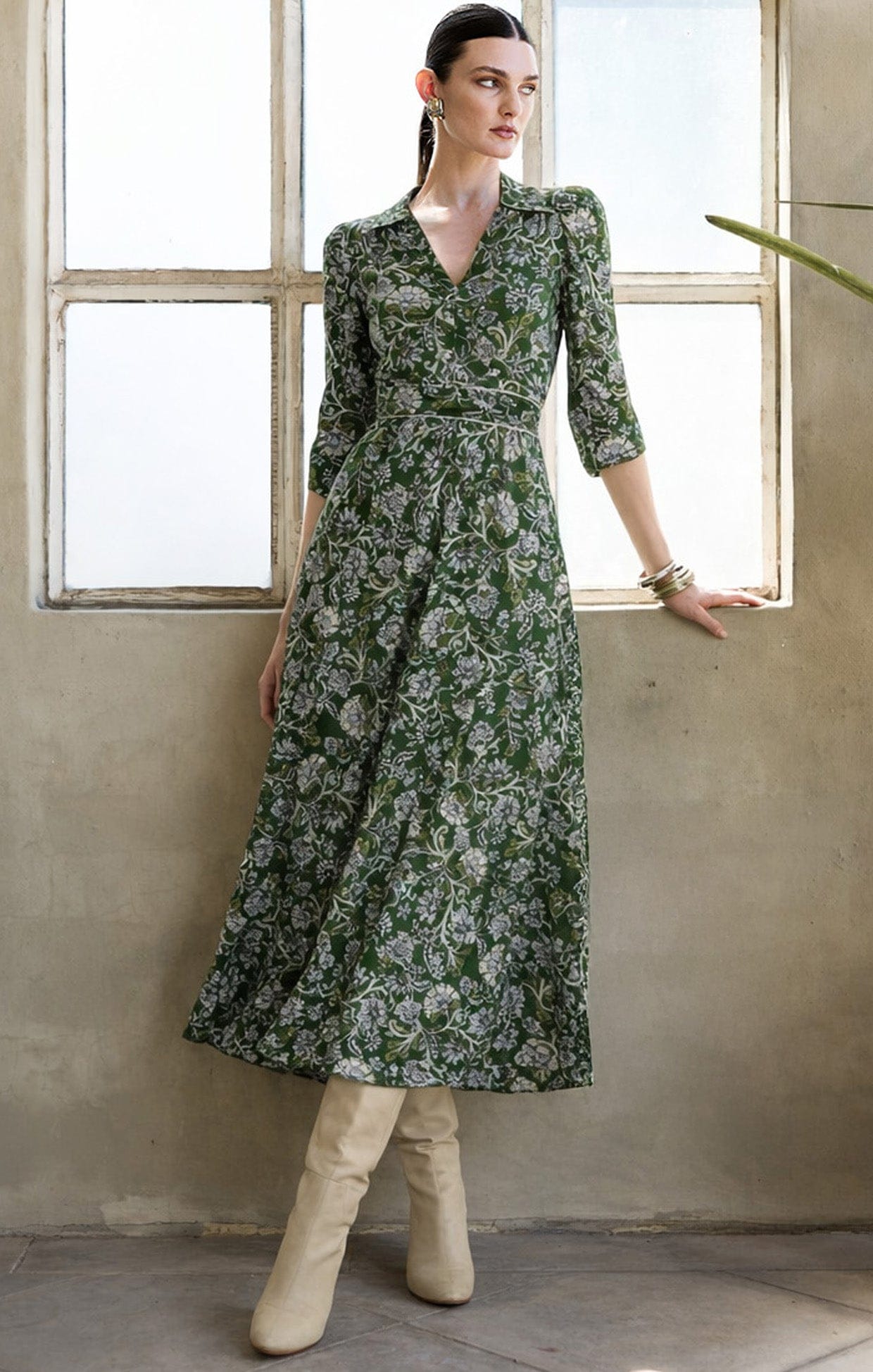 Clover A-line Midi Dress | SACHA DRAKE
