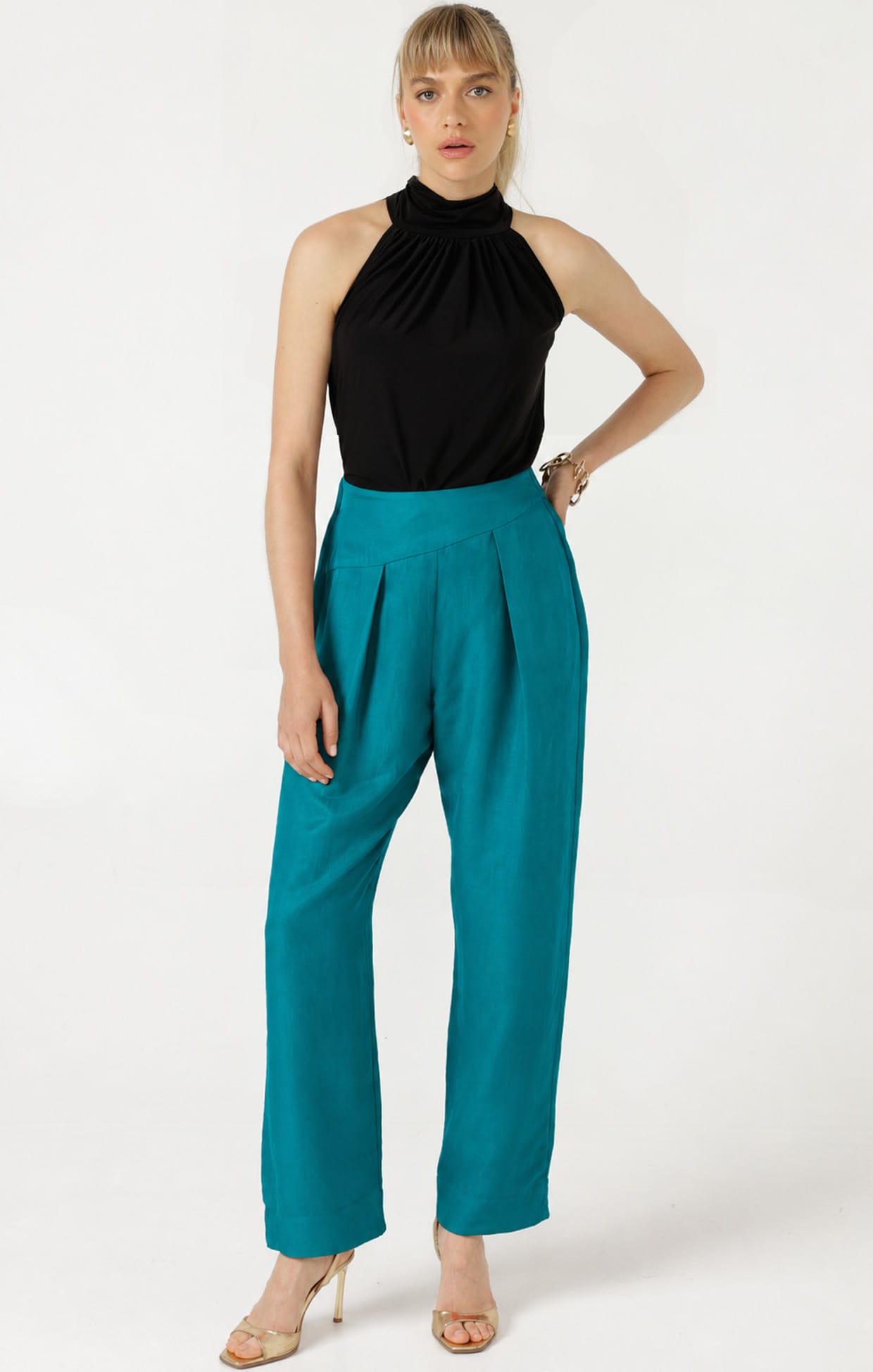 Pants CORFU PANT IN PEACOCK
