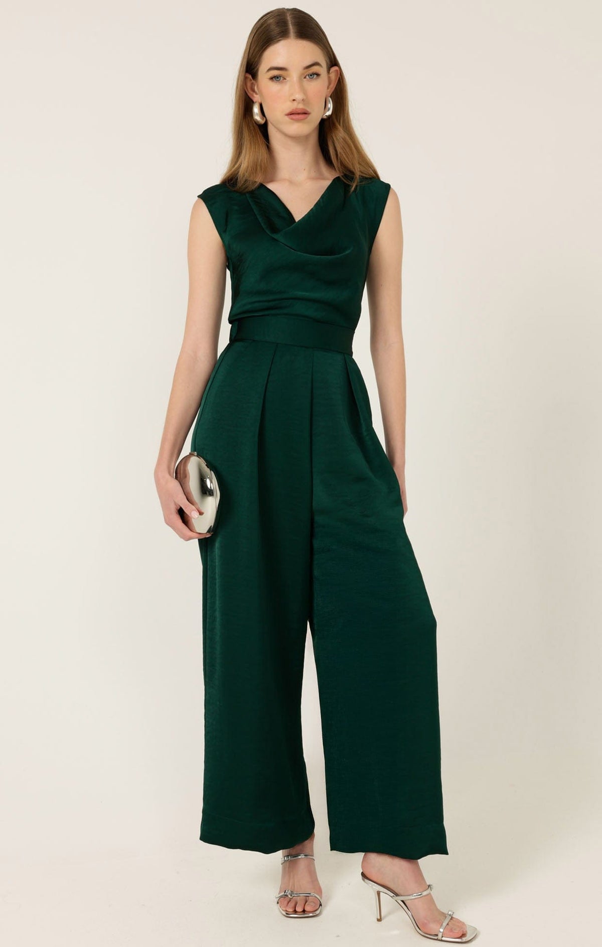 Pants PLEATED TROUSER IN EMERALD