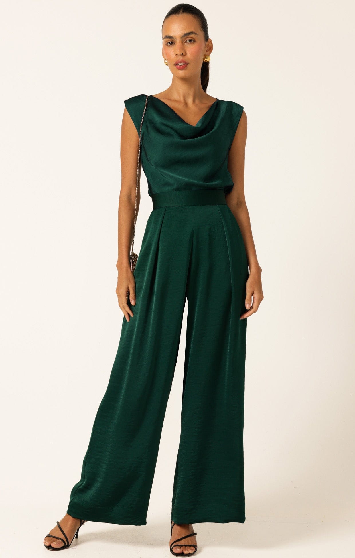 Pants PLEATED TROUSER IN EMERALD