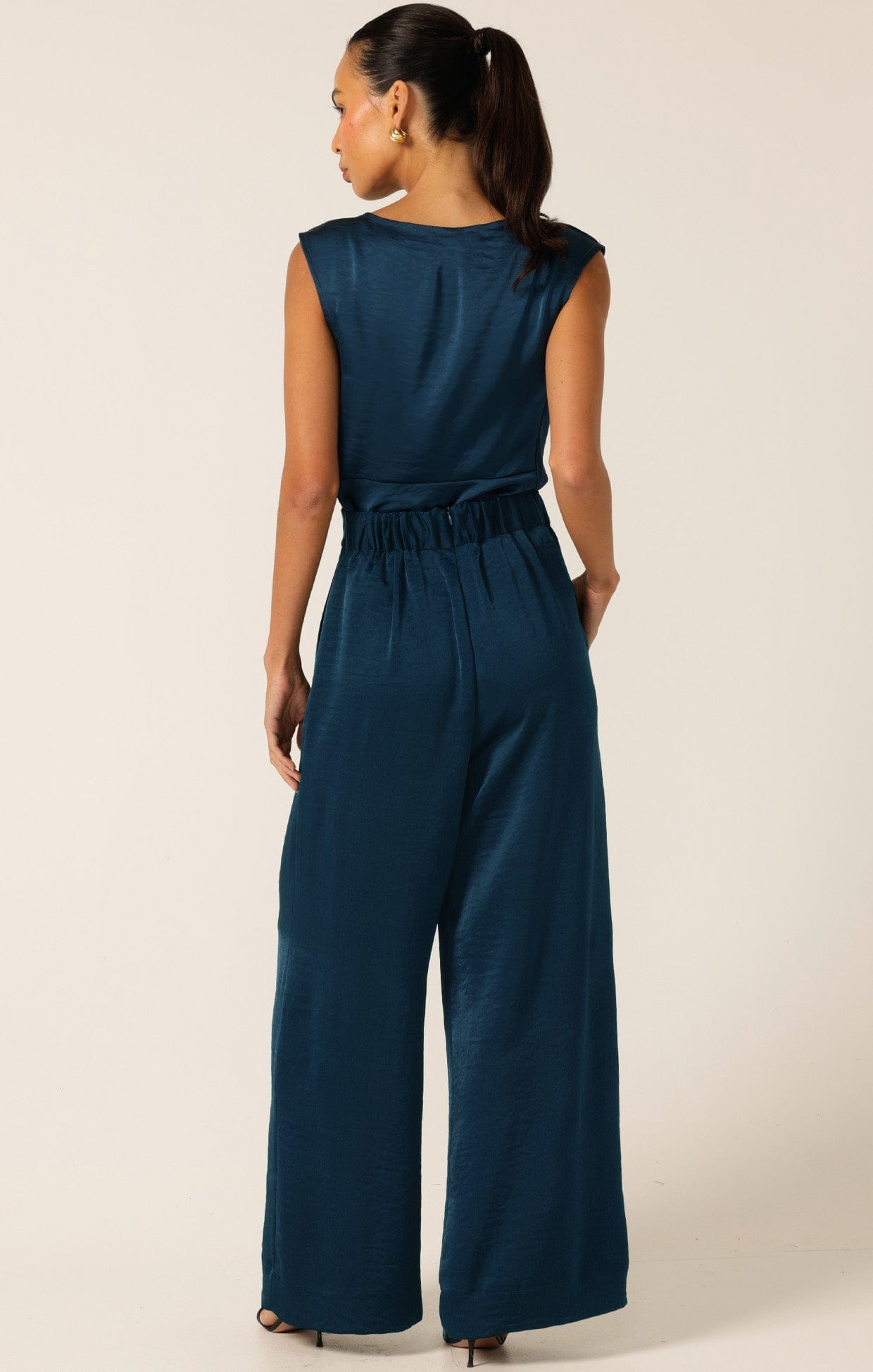 Pants Multi Occasion PLEATED TROUSER STEELE BLUE