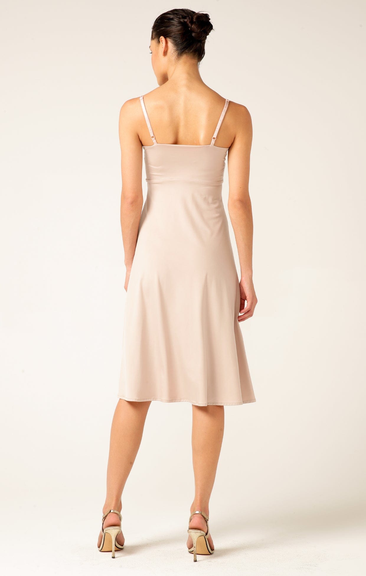 Dresses Multi Occasion CROSS OVER SLIP DRESS IN NUDE