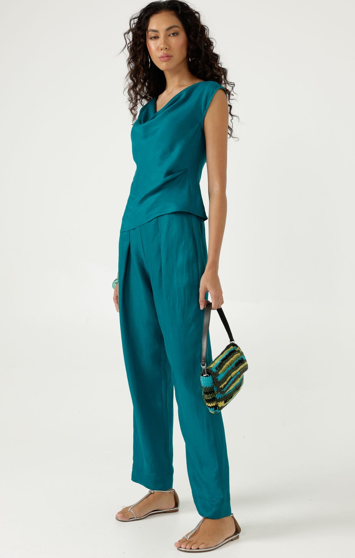 Pants CORFU PANT IN PEACOCK