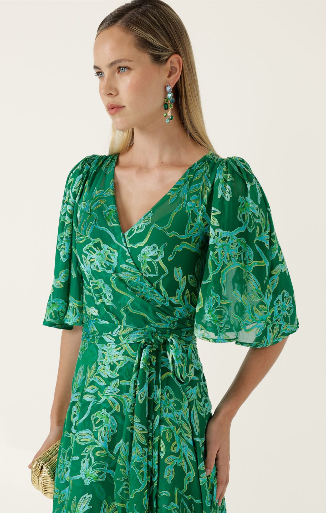 Dresses Events GARDEN MAZE WRAP DRESS