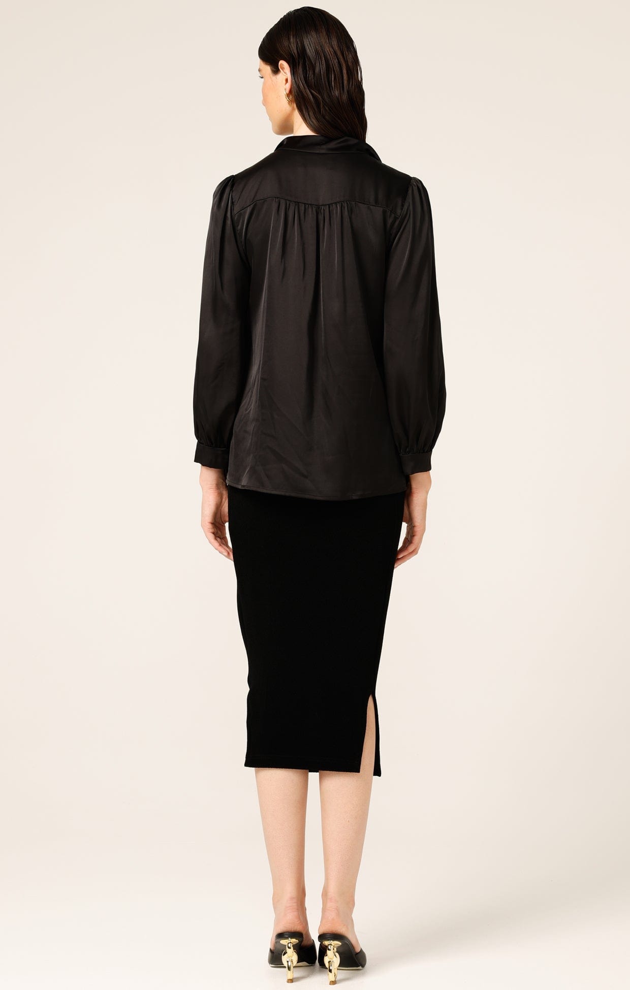 Tops Multi Occasion HATCHIE BLOUSE IN BLACK