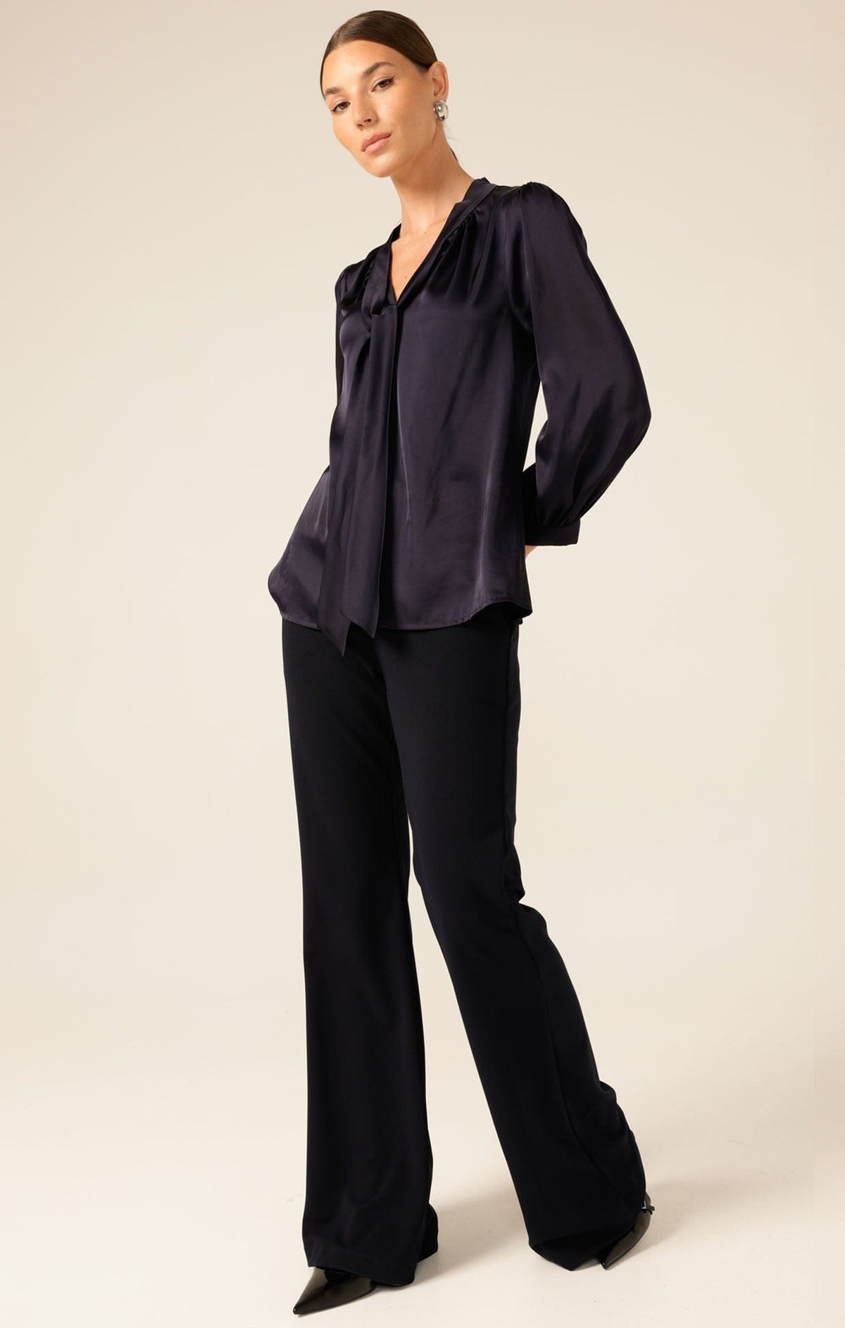 Tops Multi Occasion HATCHIE BLOUSE IN NAVY