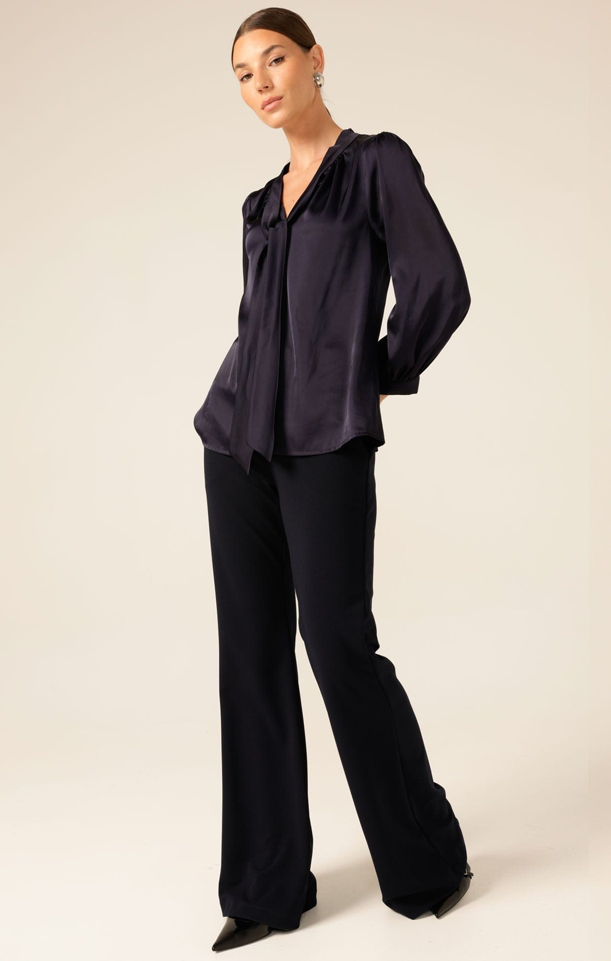 Tops Multi Occasion HATCHIE BLOUSE IN NAVY