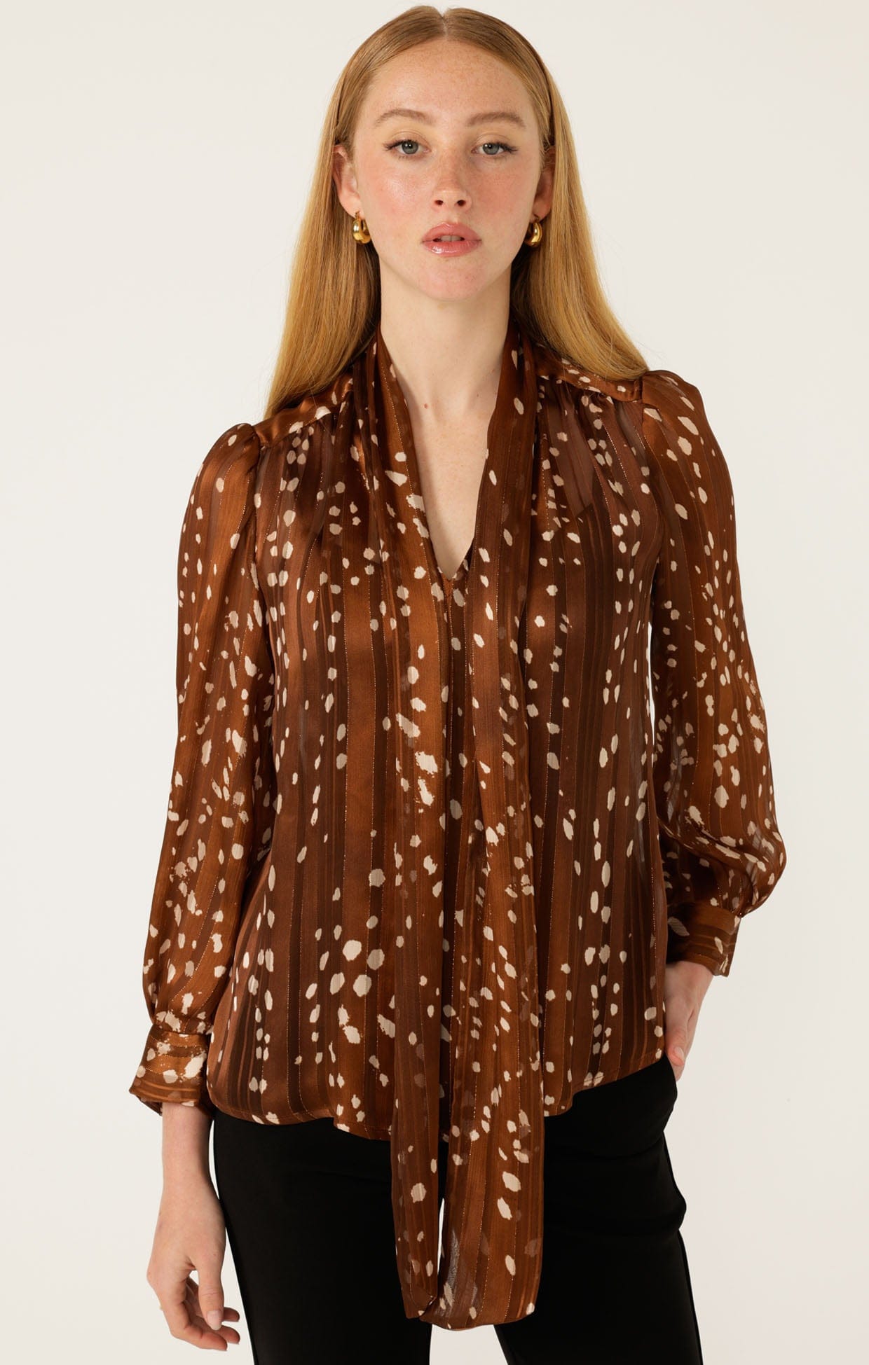 Tops Multi Occasion HAZEL TIE FRONT BLOUSE