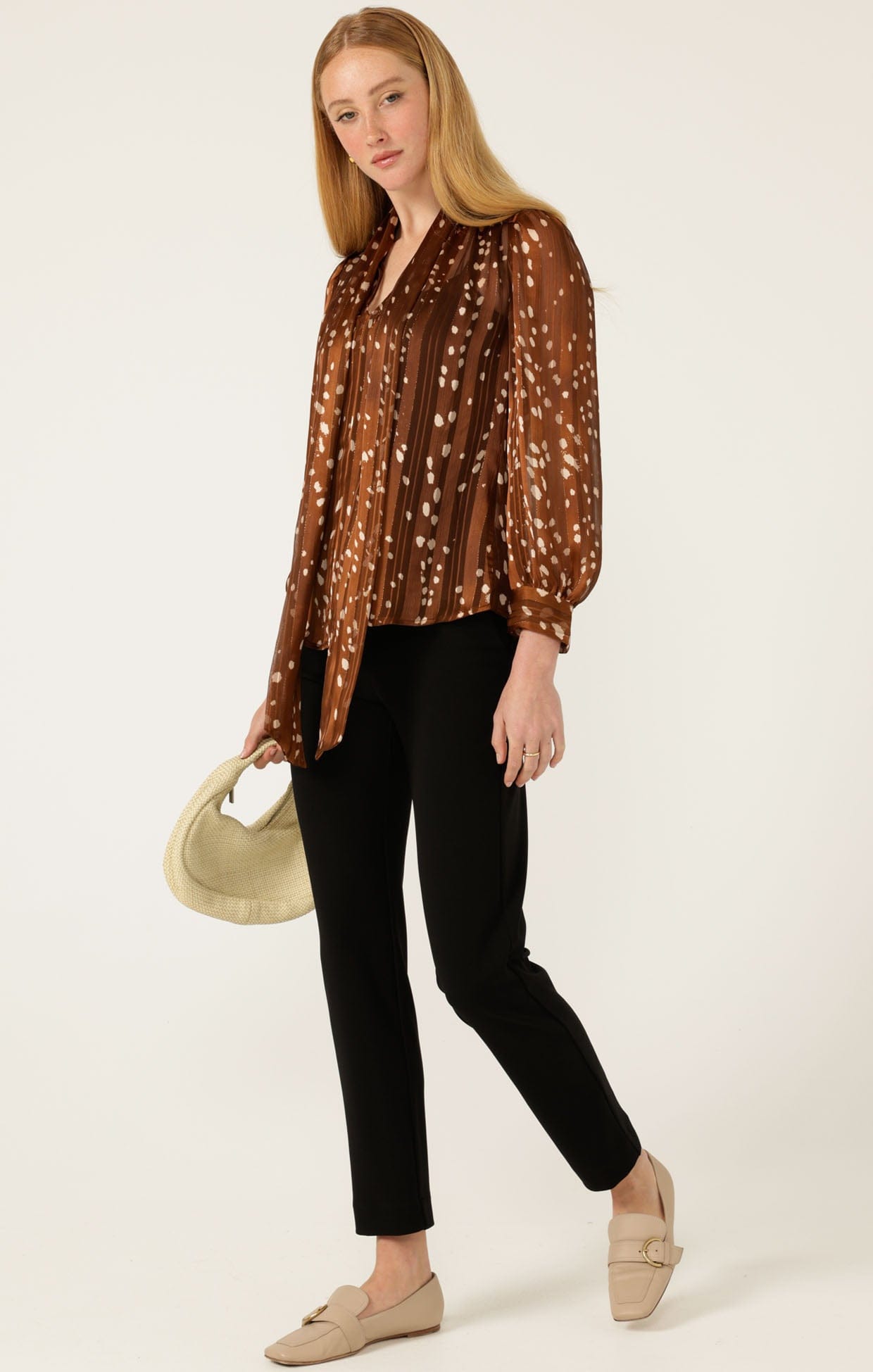 Tops Multi Occasion HAZEL TIE FRONT BLOUSE