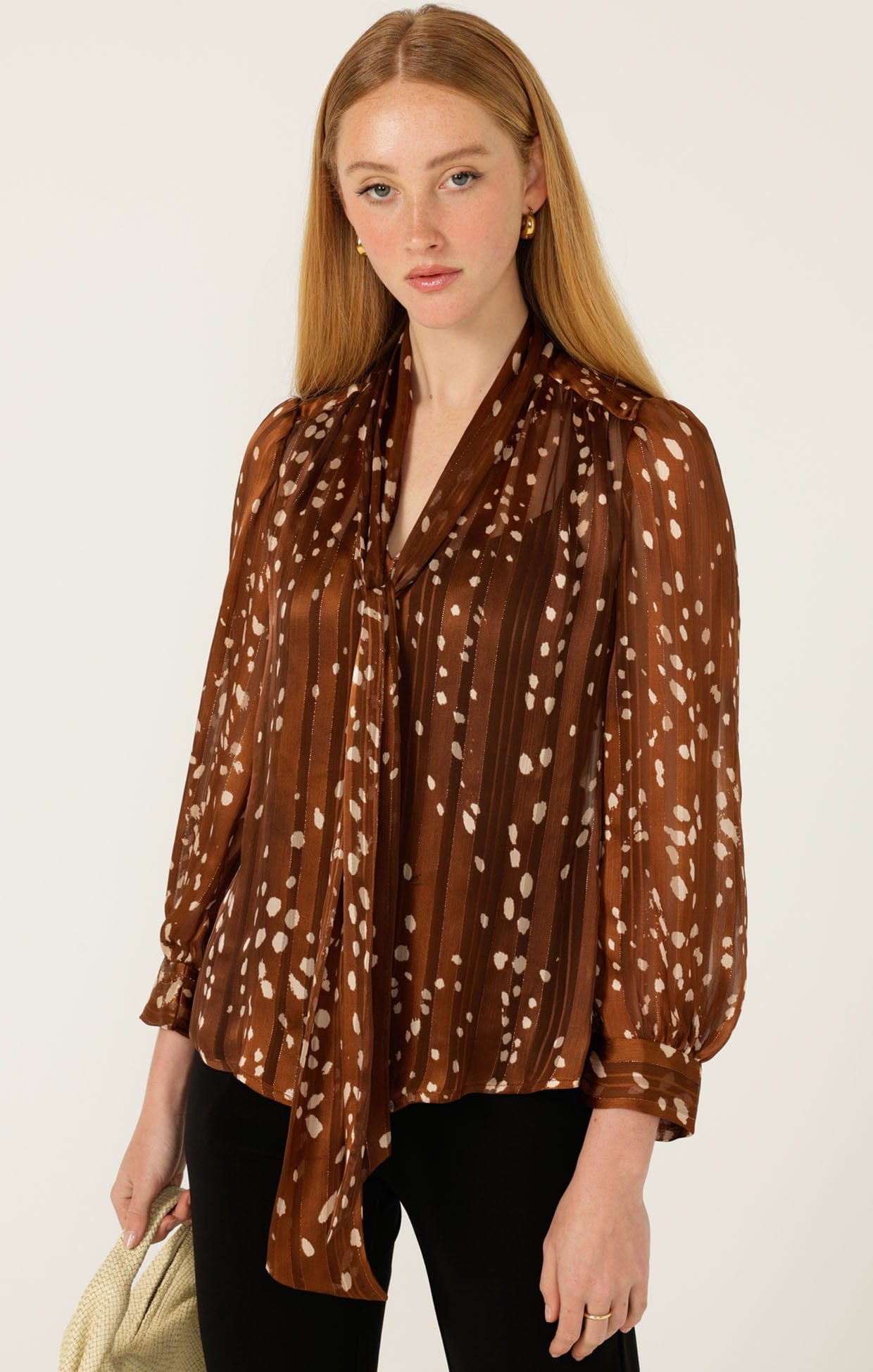 Tops Multi Occasion HAZEL TIE FRONT BLOUSE