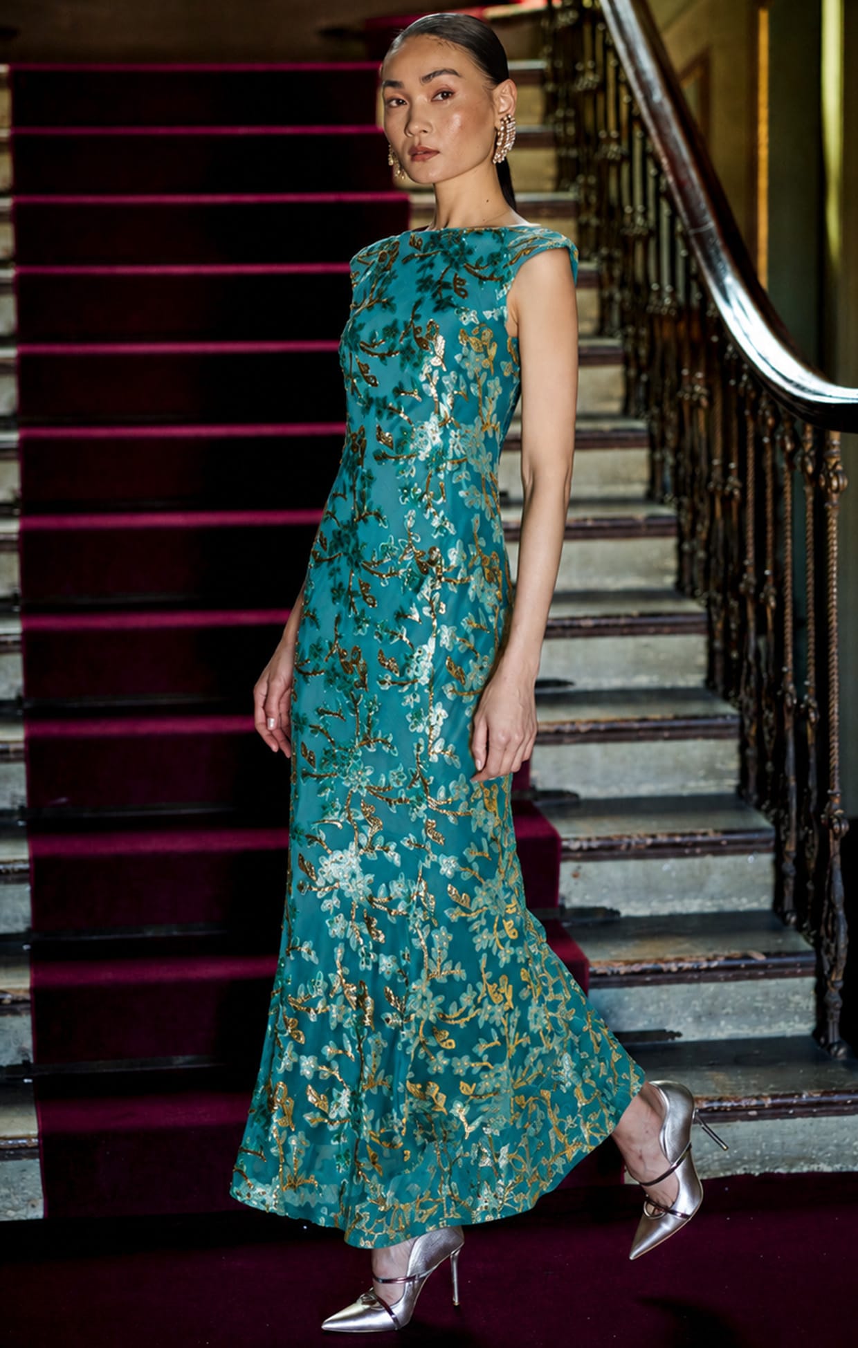 Dresses Events HEAVENLY HEIGHTS MAXI DRESS IN TURQUOISE