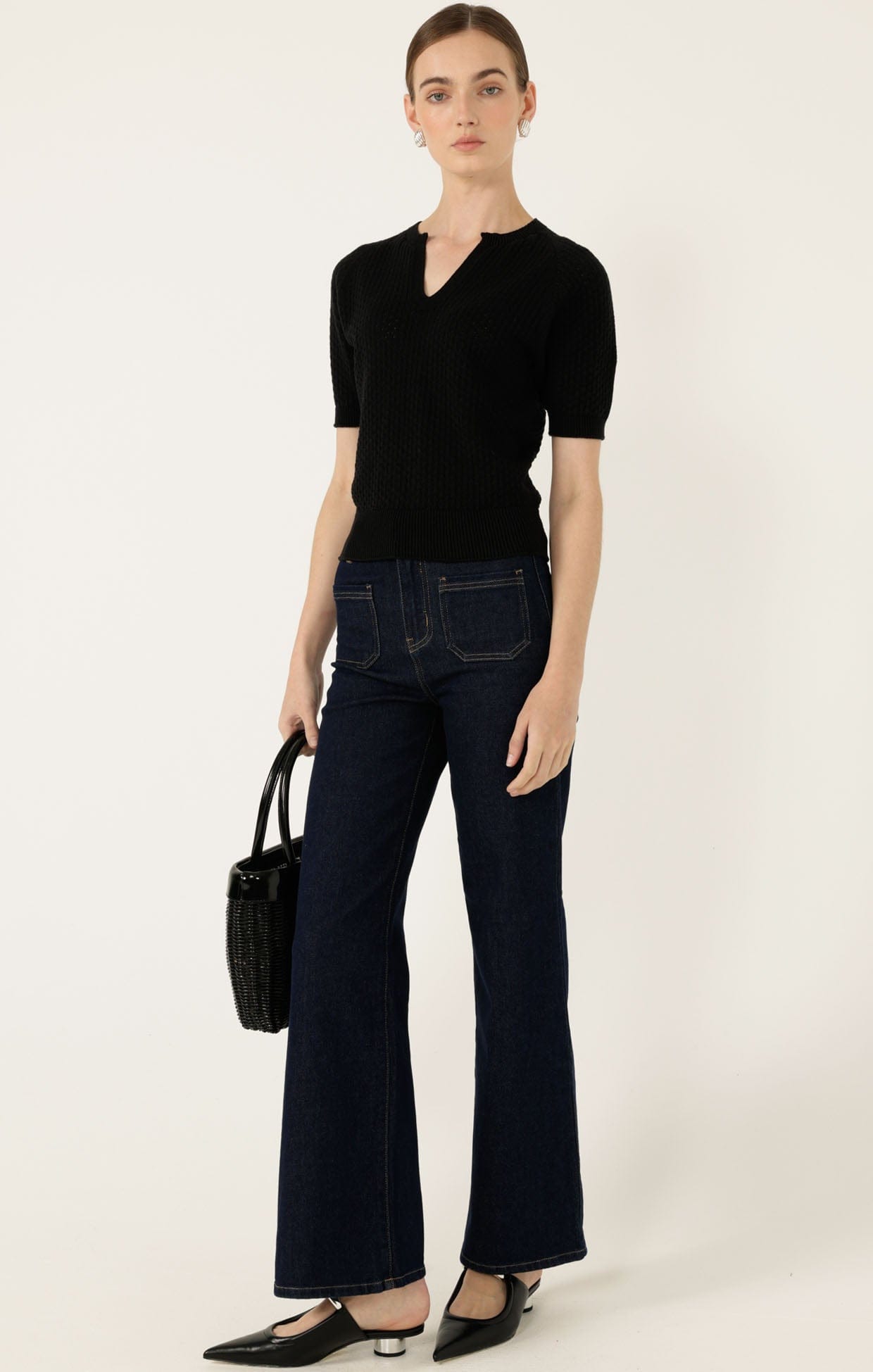 Pants HARPER WIDE LEG JEAN IN INDIGO