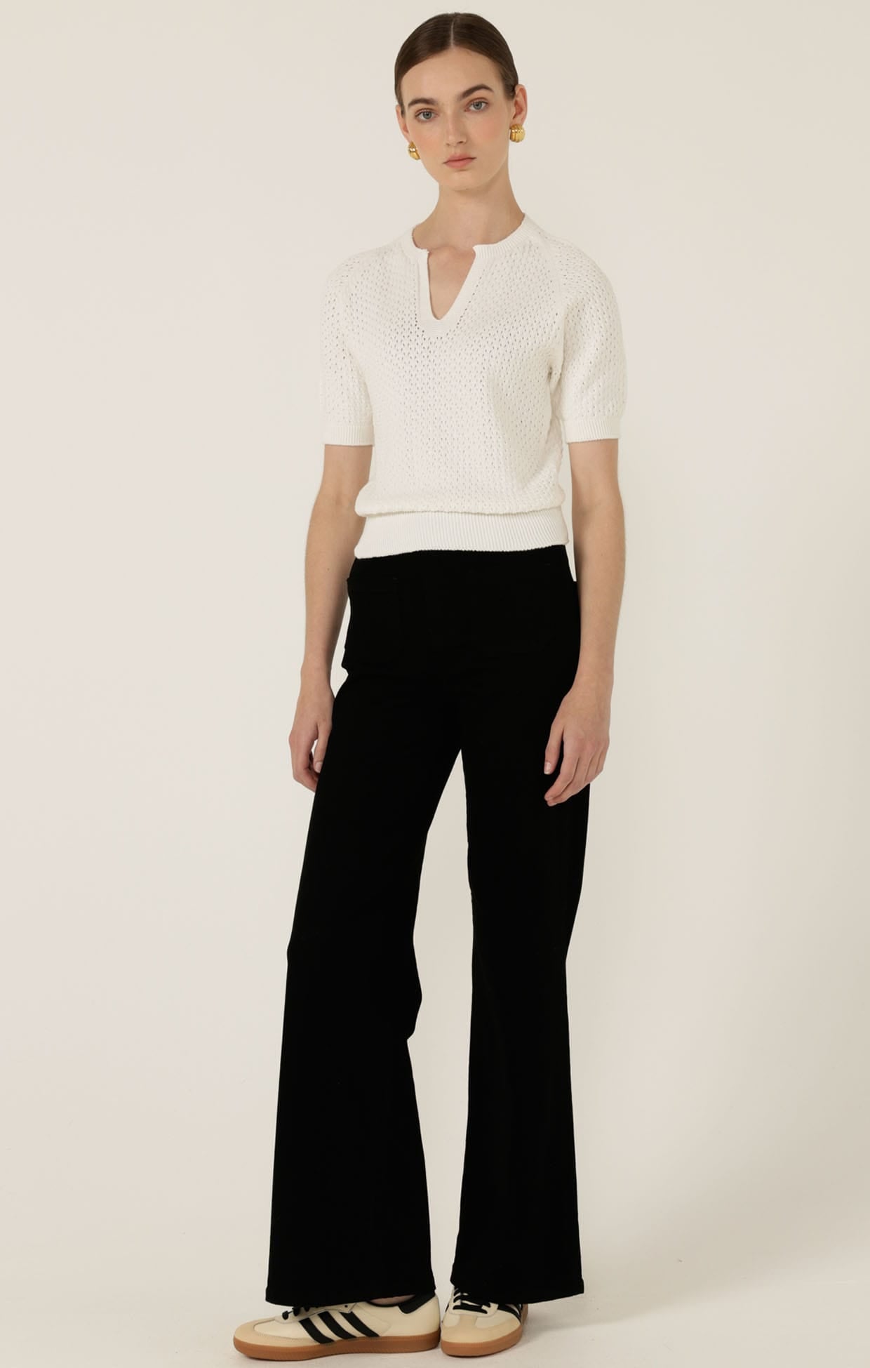 Pants Multi Occasion HARPER WIDE LEG JEAN IN BLACK