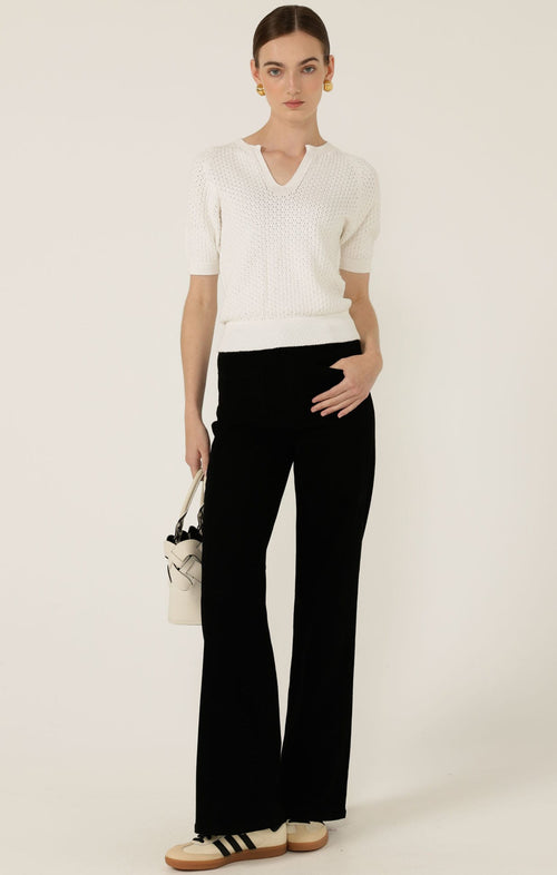 Pants Multi Occasion HARPER WIDE LEG JEAN IN BLACK