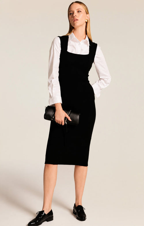 Dresses Multi Occasion IRIS CAP SLEEVE DRESS IN BLACK