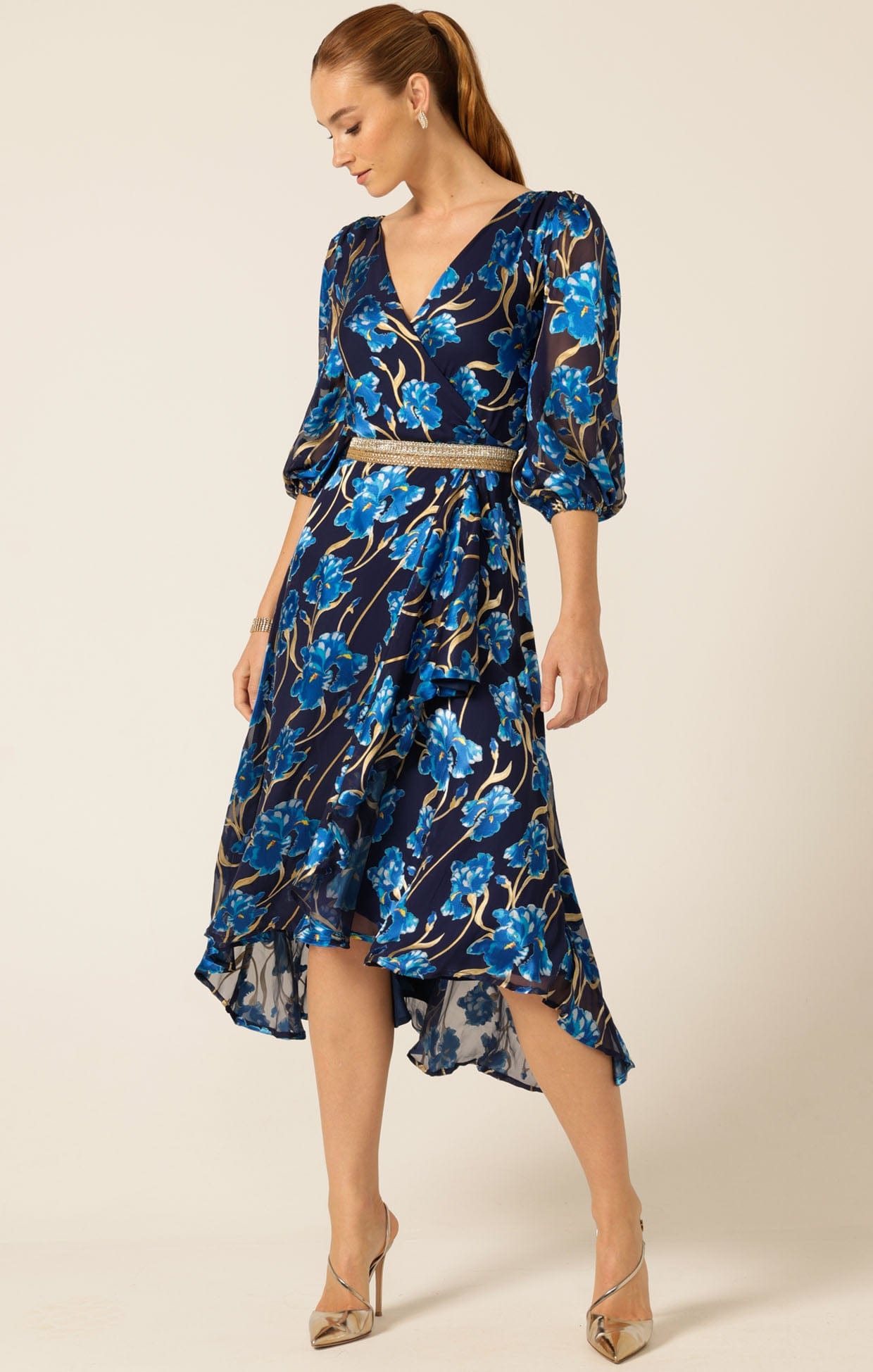 Dresses Events LINNEE WRAP MIDI DRESS