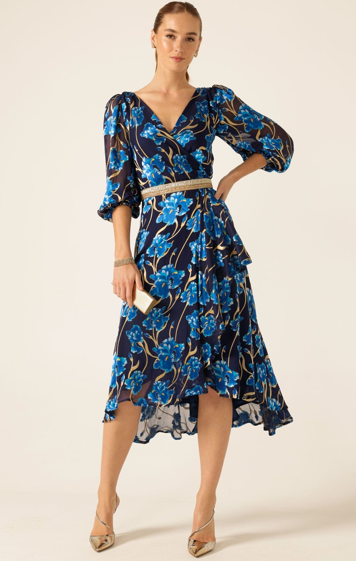 Dresses Events LINNEE WRAP MIDI DRESS