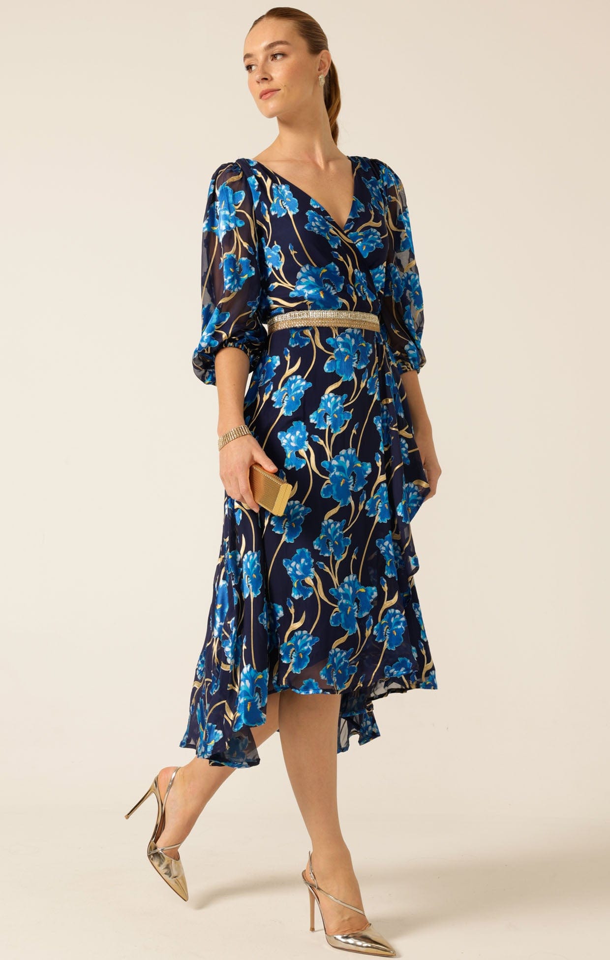 Dresses Events LINNEE WRAP MIDI DRESS