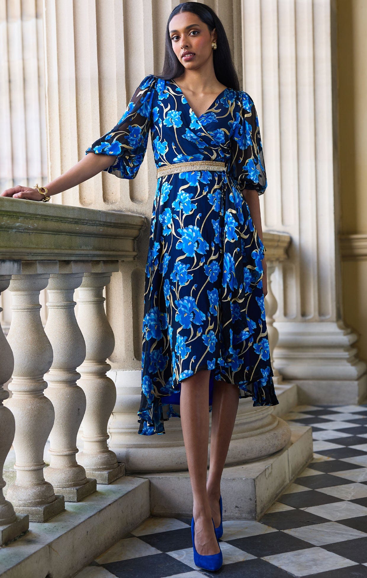 Dresses Events LINNEE WRAP MIDI DRESS