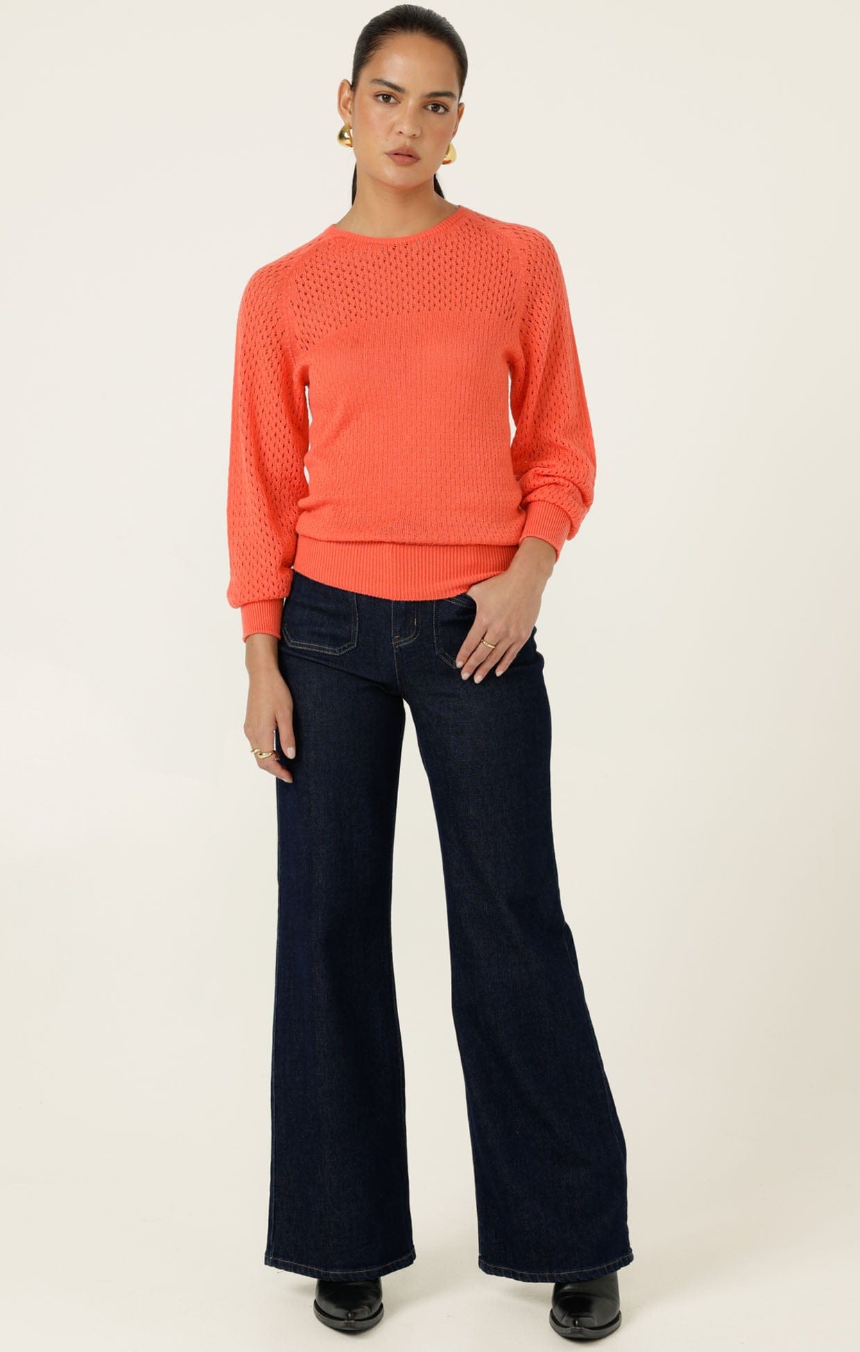 Pants Multi Occasion HARPER WIDE LEG JEAN IN INDIGO