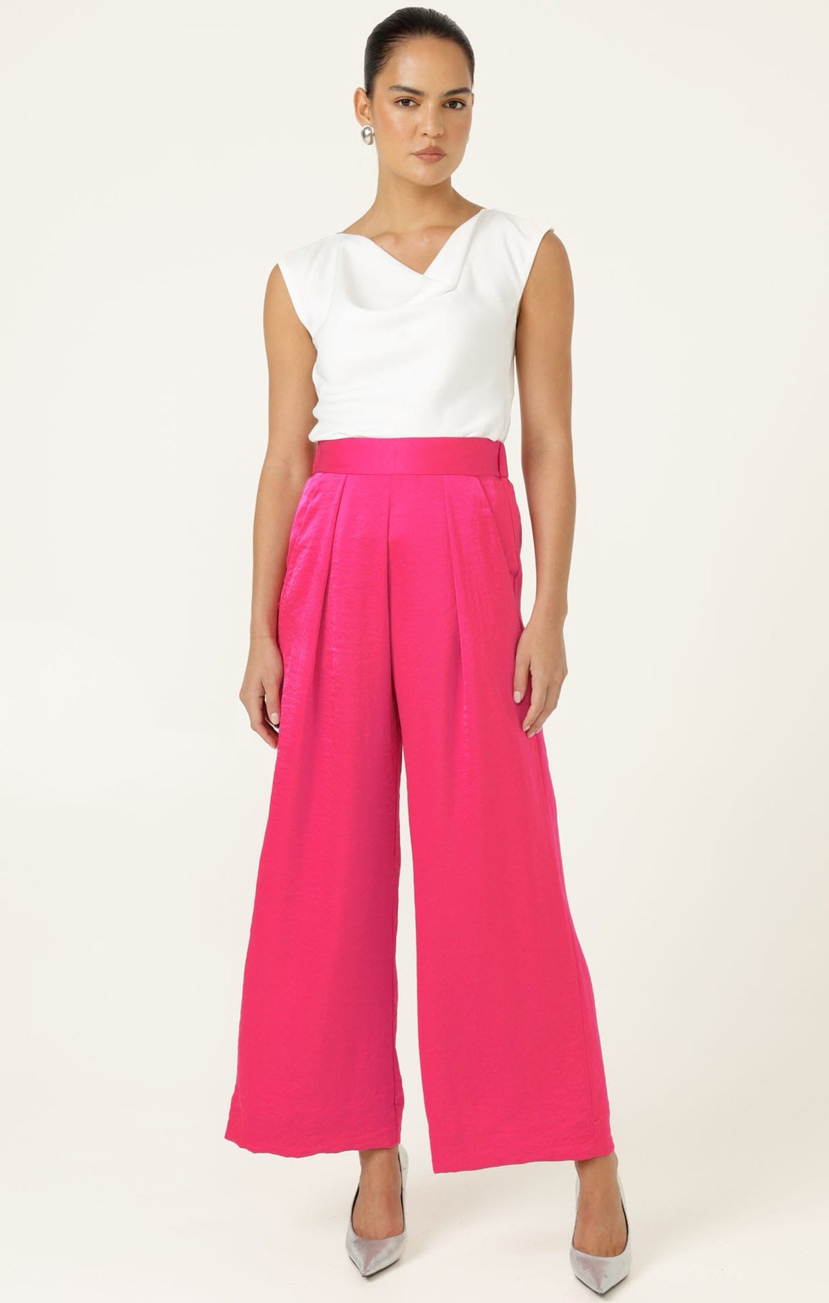 Pants Multi Occasion LUXE PLEATED TROUSER IN PINK