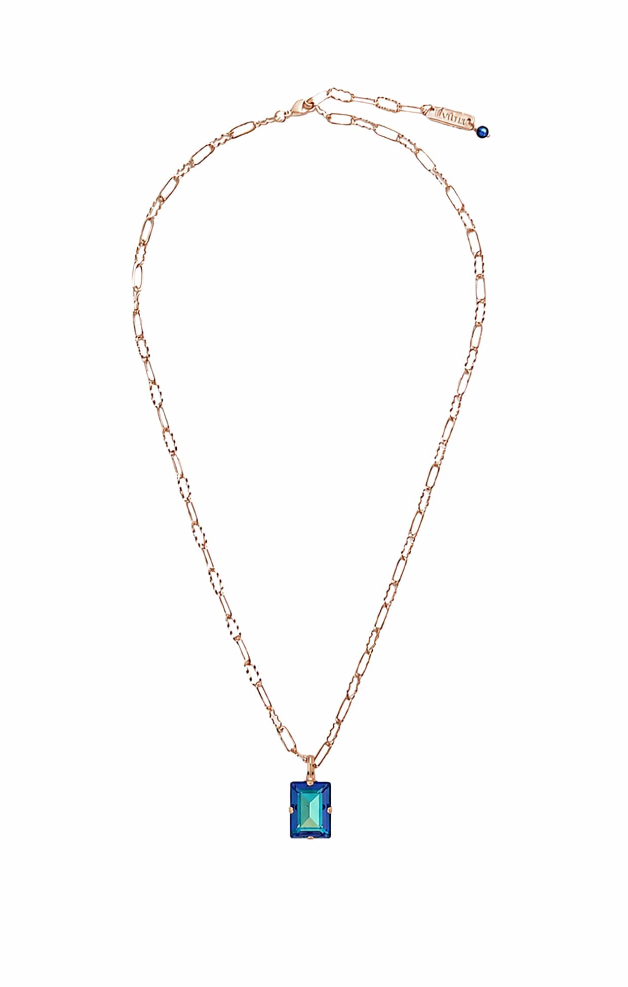 ACCESSORIES Necklaces OS / BRILLIANT BLUE LYON NECKLACE IN BRILLIANT BLUE