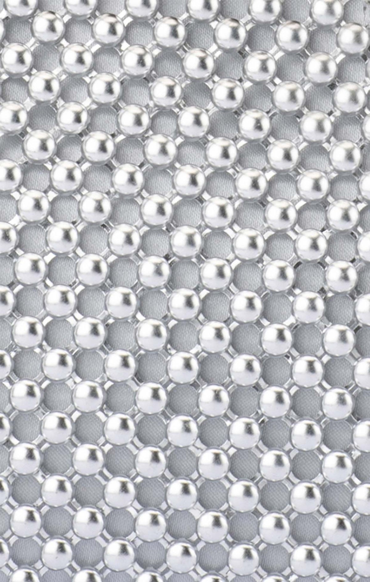 Bags OS / SILVER MIMI BALL MESH FRAME BAG IN SILVER