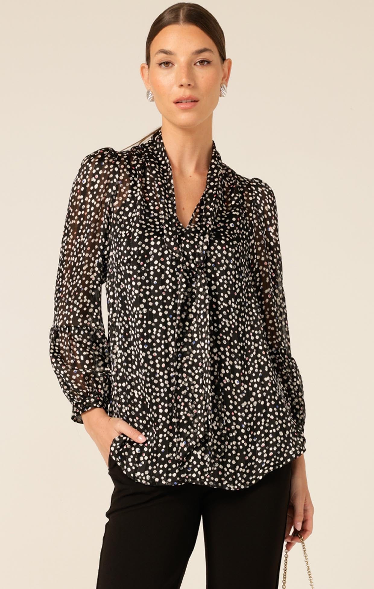 Tops Multi Occasion MOONLIT CONFETTI BLOUSE
