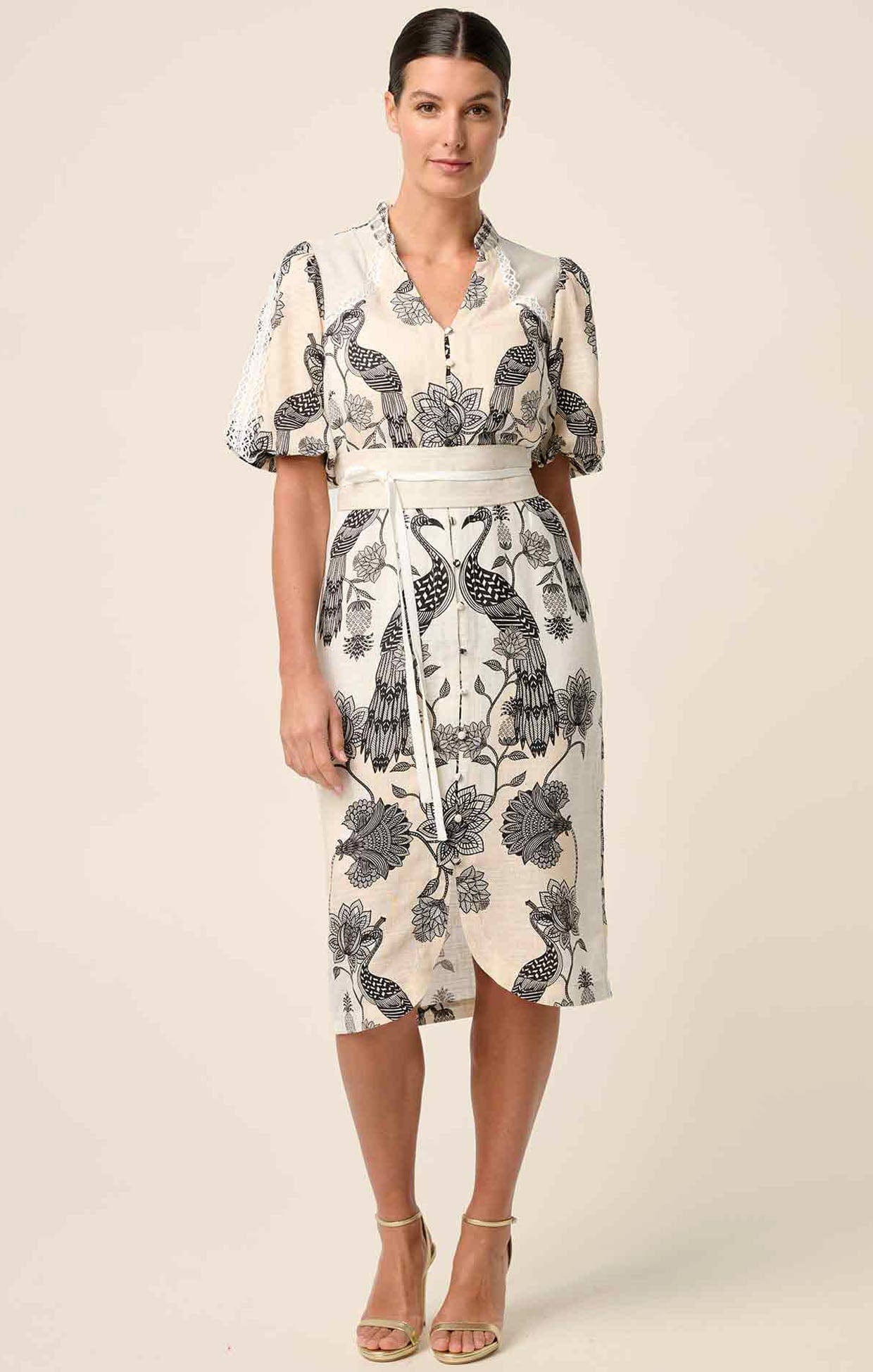 Gaia Linen Dress by Once Was