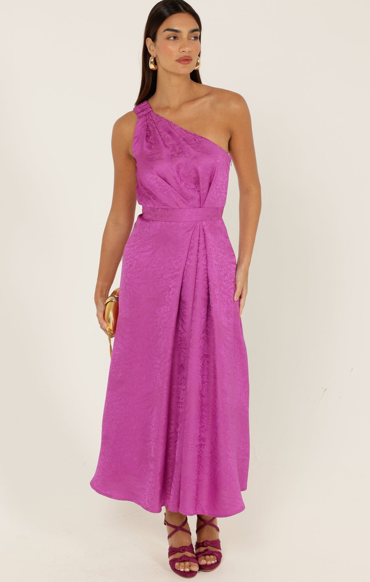 Dresses Events ORLEANS ONE SHOULDER MIDI DRESS