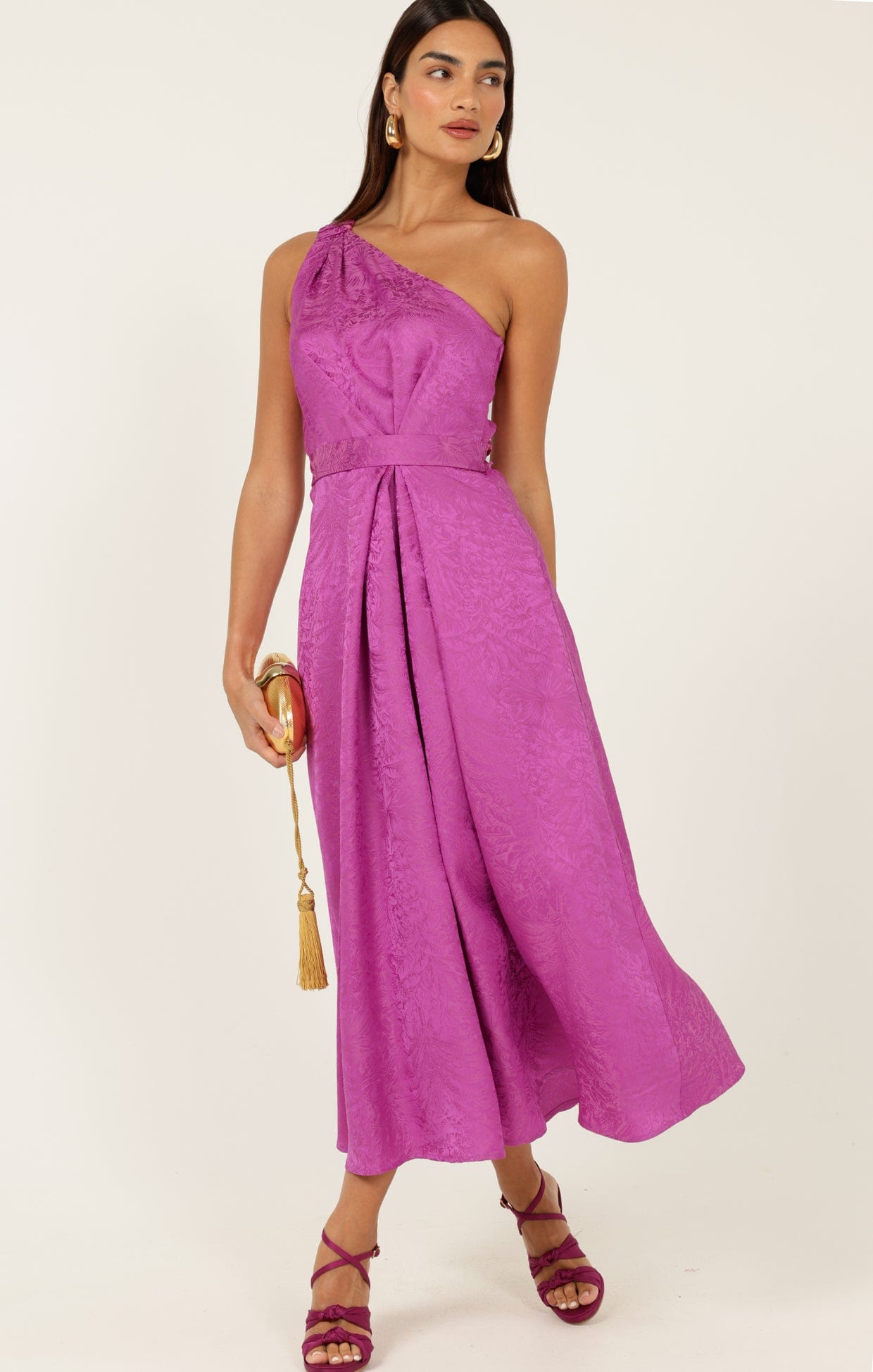 Dresses Events ORLEANS ONE SHOULDER MIDI DRESS