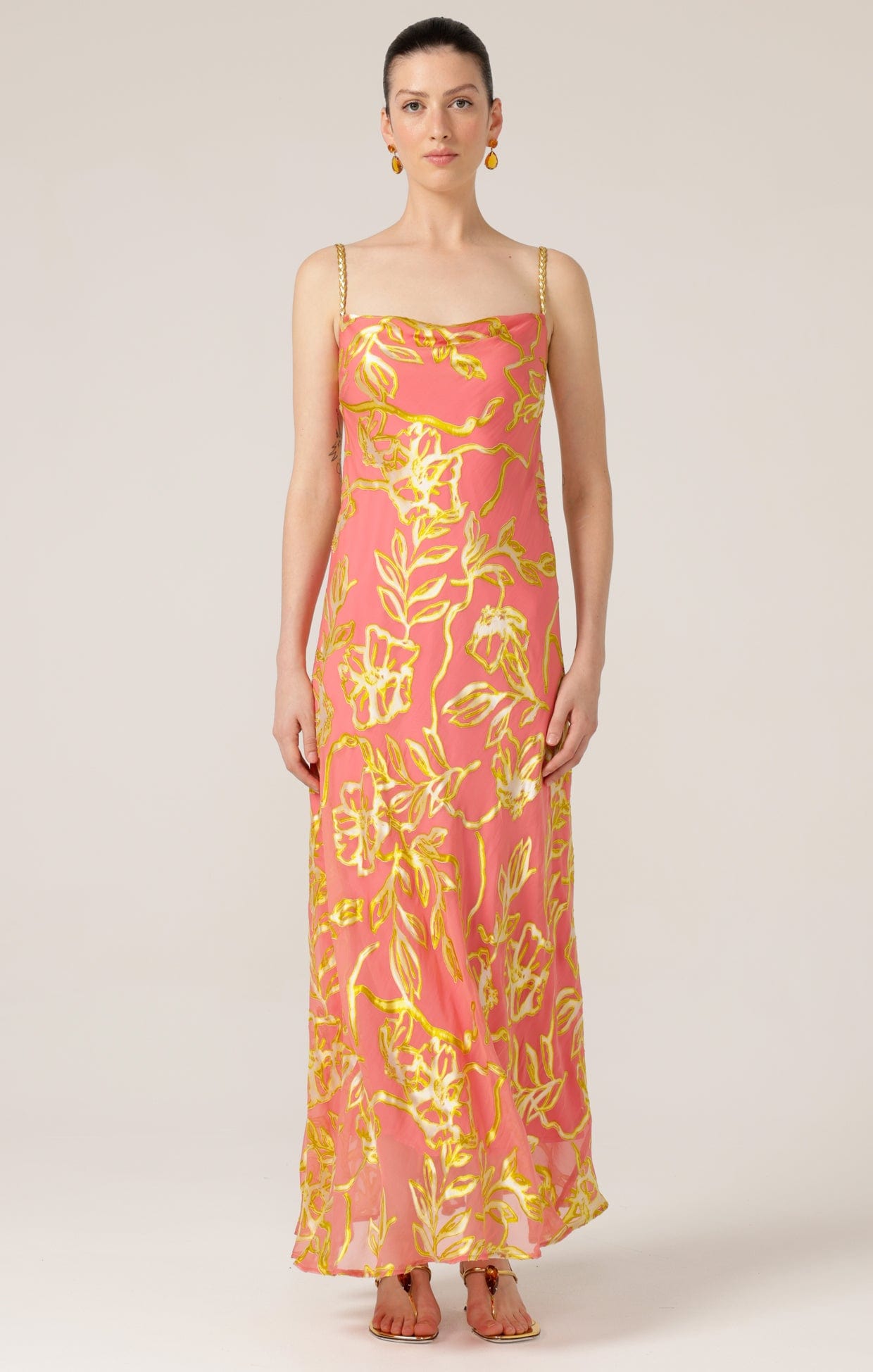 Dresses PEACH PHEASANT DRESS