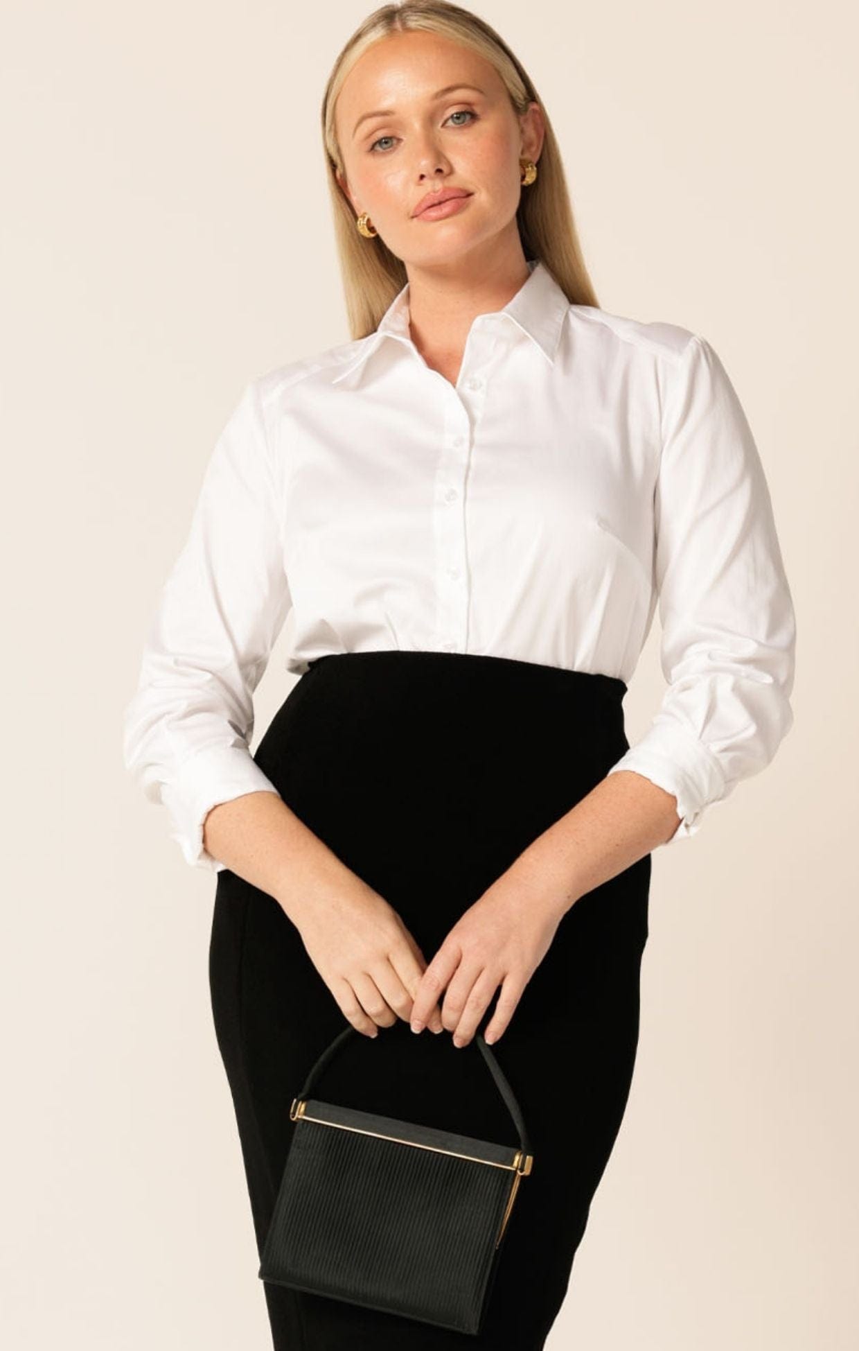 Tops Multi Occasion CLASSIC SHIRT IN WHITE